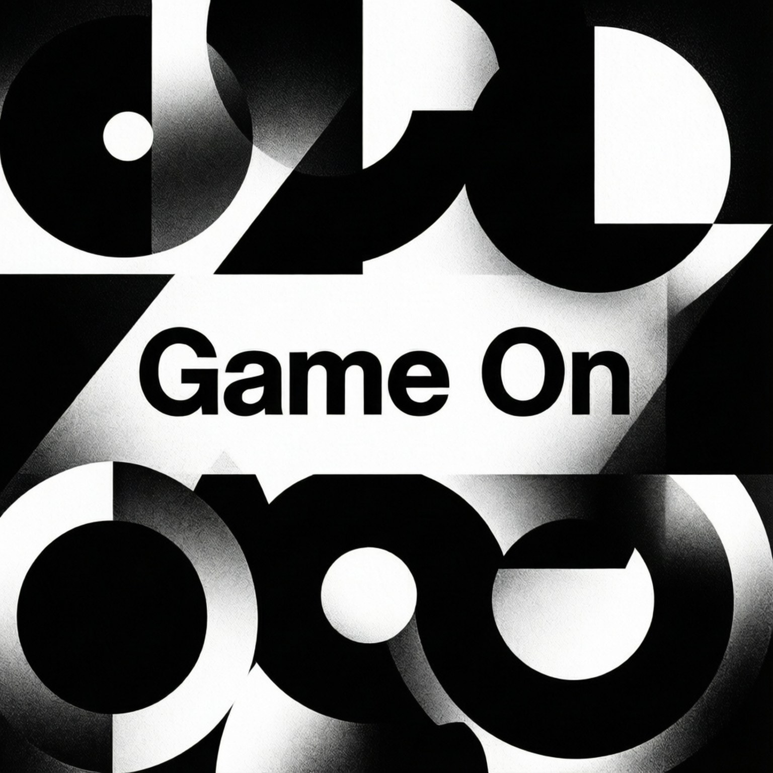 Монохромная геометрия Game On Шпалери