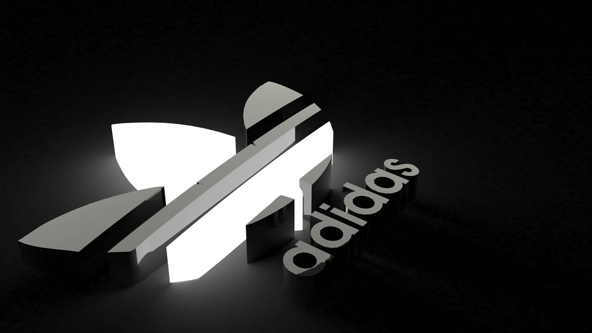 Монохромный логотип бренда Adidas Шпалери