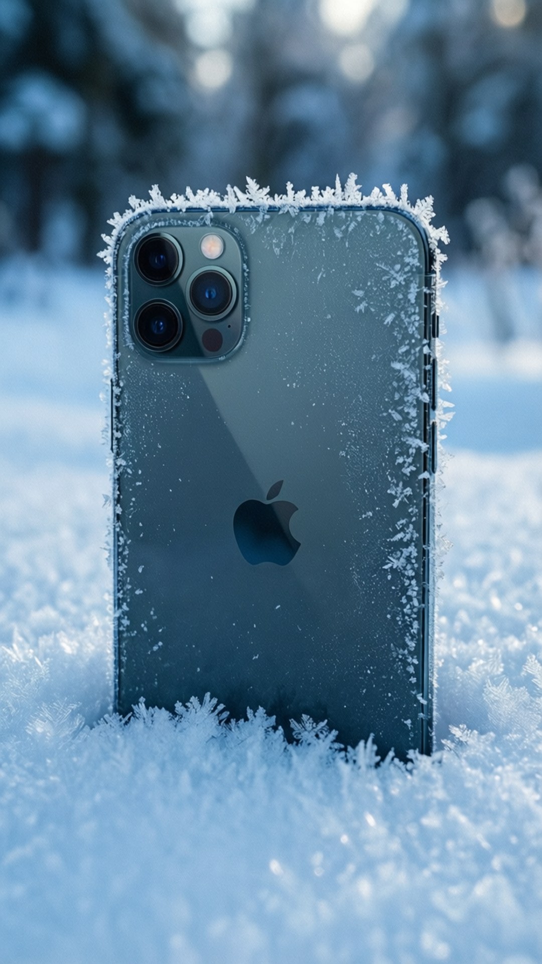 Морозная зима iPhone Шпалери