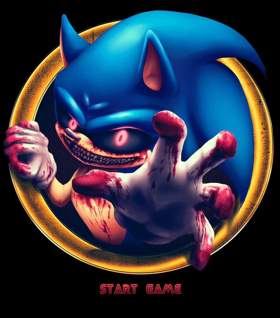 Моторошний погляд Sonic.EXE Шпалери