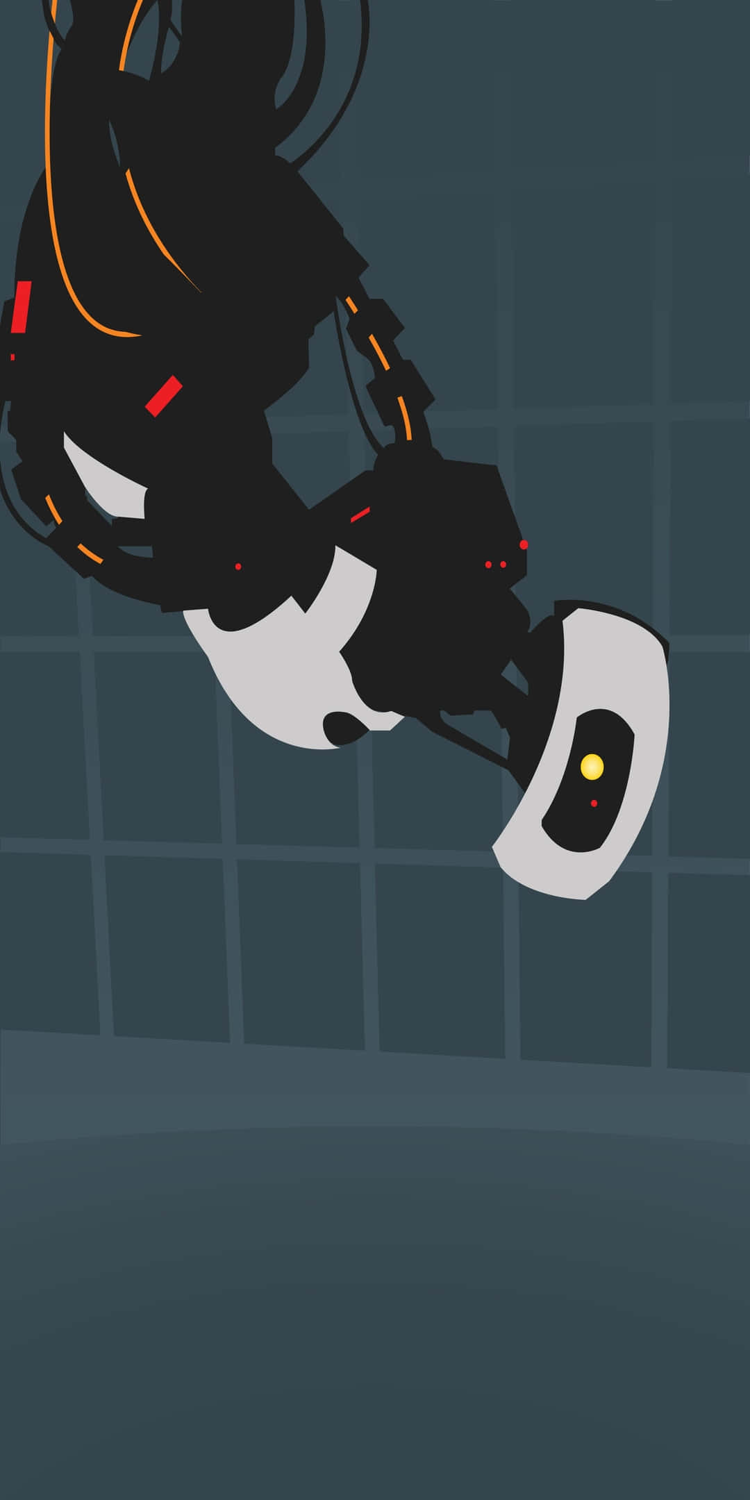 Мінімалістичний фон для Pixel 3 з фанартом GLAdOS Шпалери