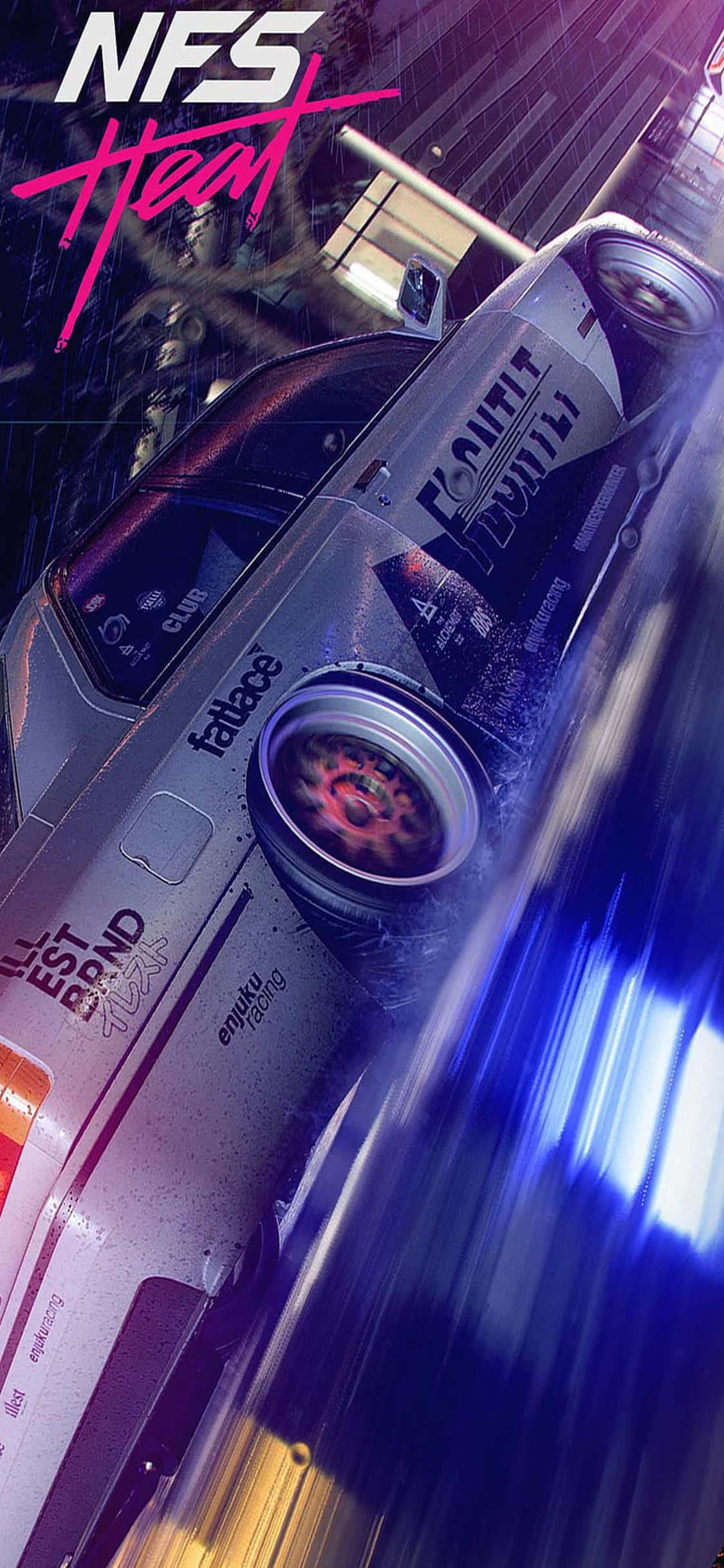Нажмите на газ и гоните к победе с Need For Speed Heat на iPhone Xs Шпалери