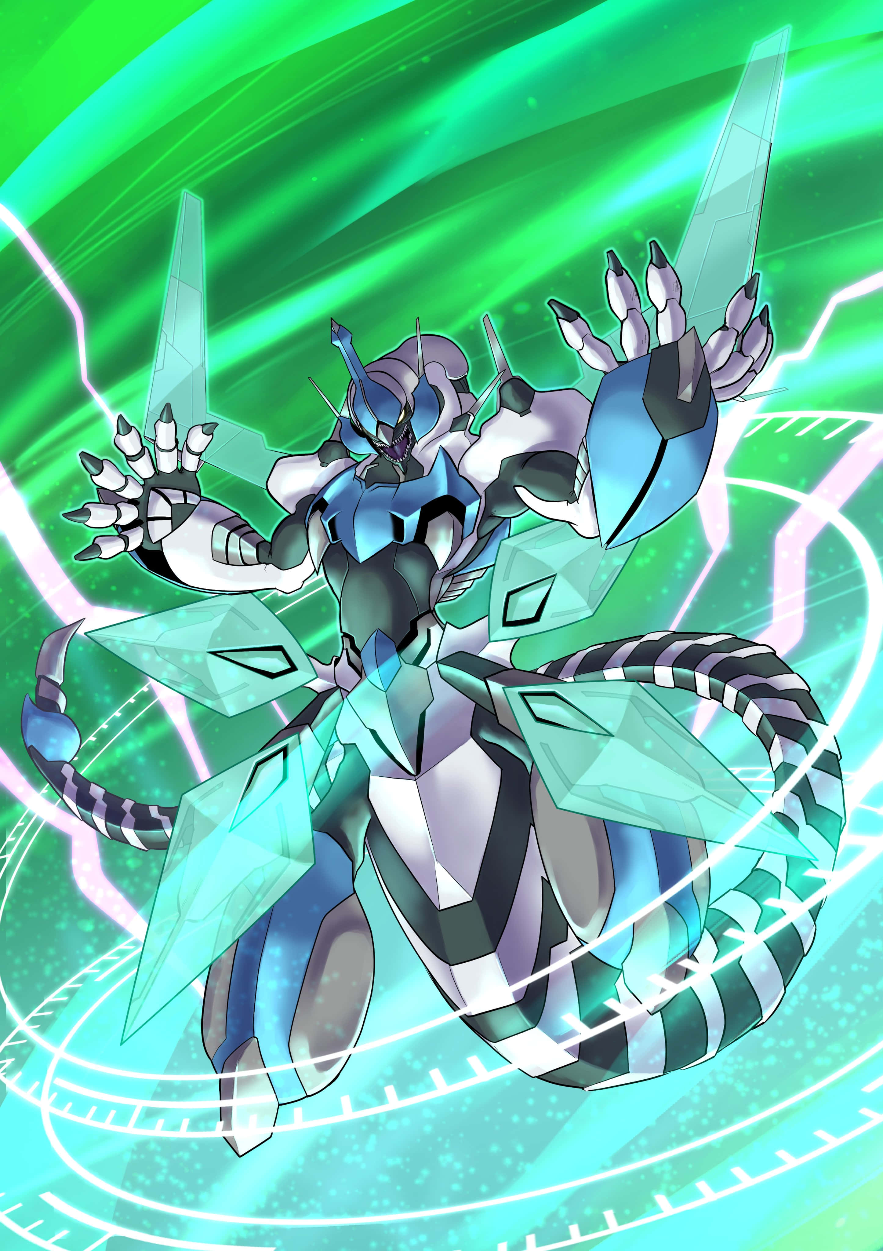 Напряженная, завораживающая дуэль драконов Yu-Gi-Oh Шпалери
