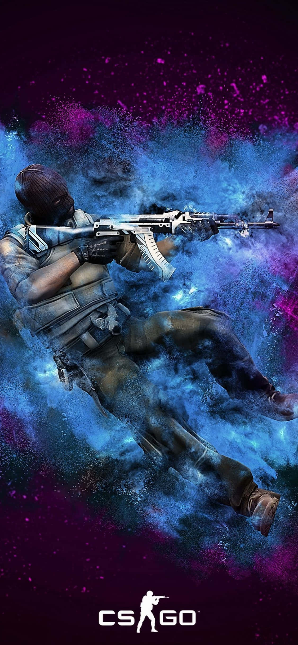 Наслаждайтесь боями в Counter-Strike Global Offensive с потрясающей якостью зображения iPhone Xs Шпалери
