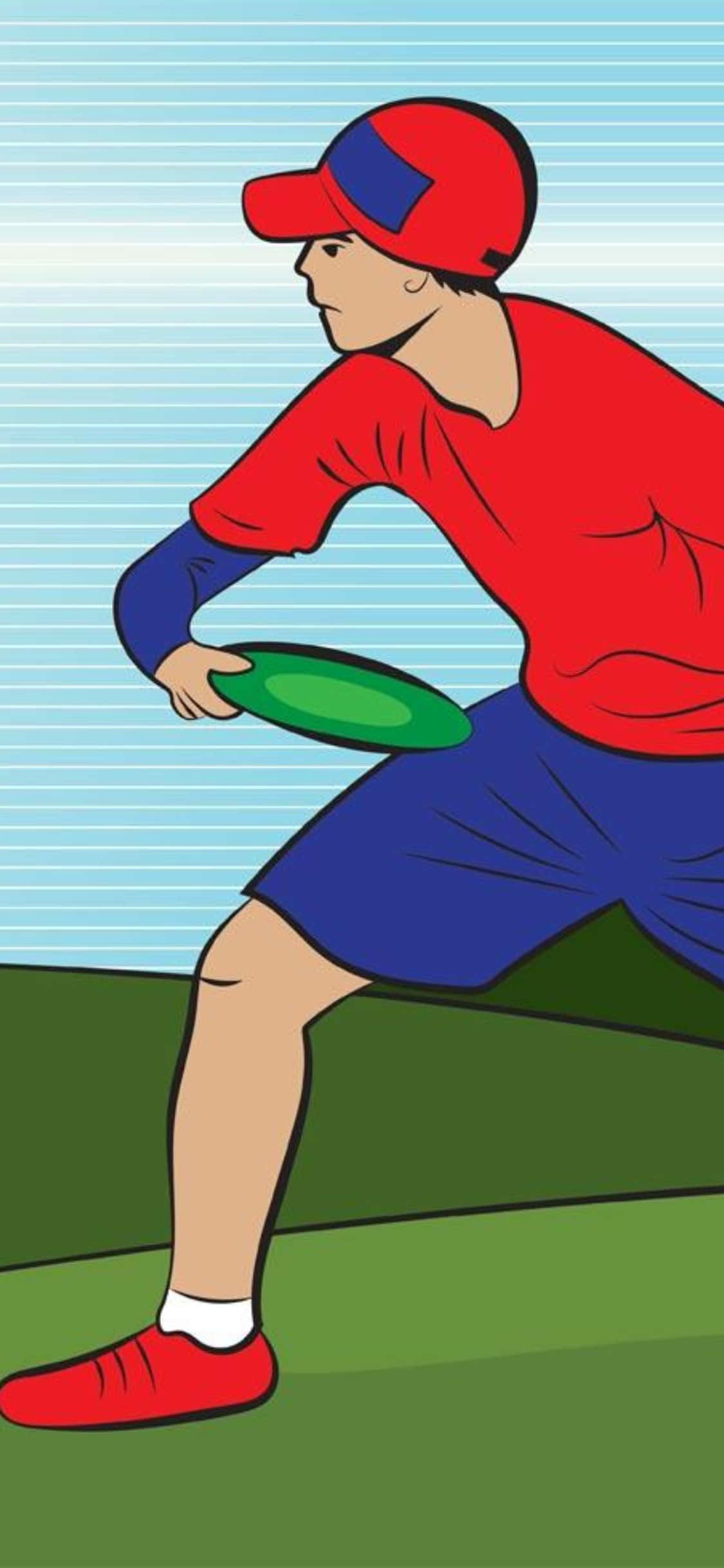 Наслаждайся идеальным броском и ловлей с iPhone Xs Frisbee! Шпалери
