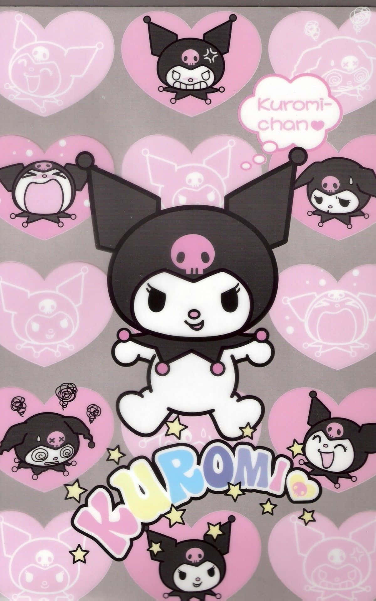 Наслаждайся своим Kuromi iPhone — идеальный выбор для любителей очаровательного персонажа Hello Kitty. Шпалери
