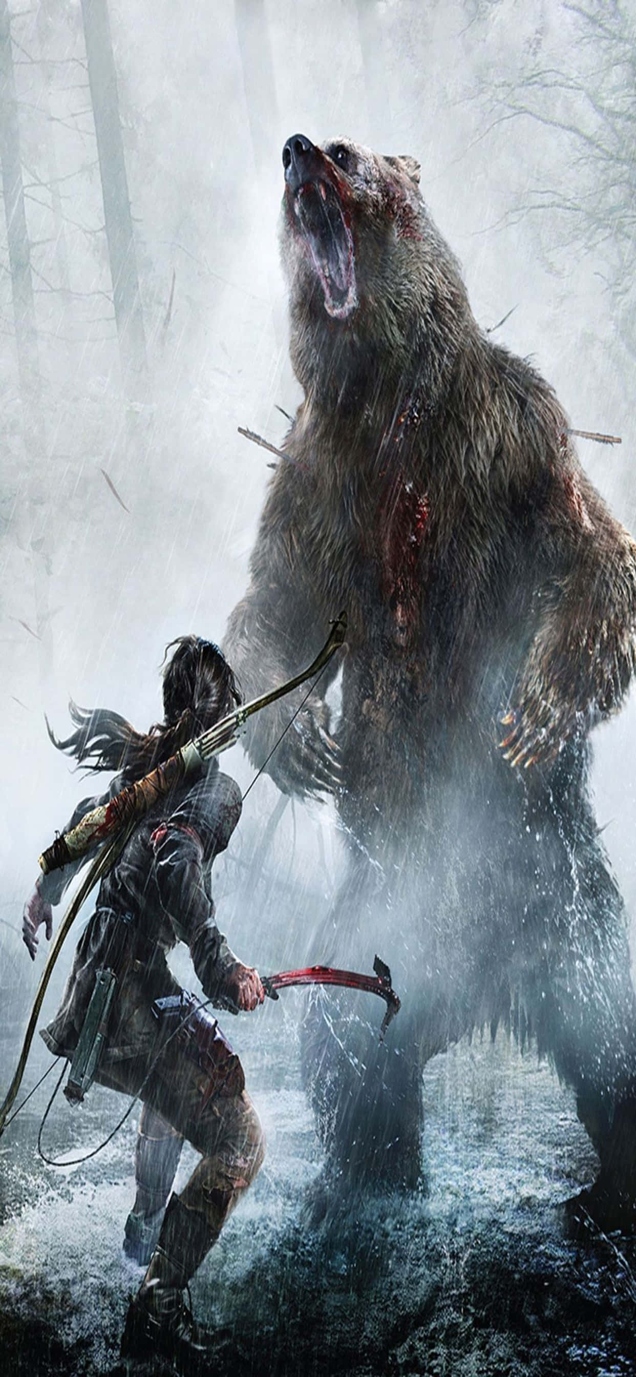 Наслаждайтесь боем и исследованием в последней части Tomb Raider Шпалери