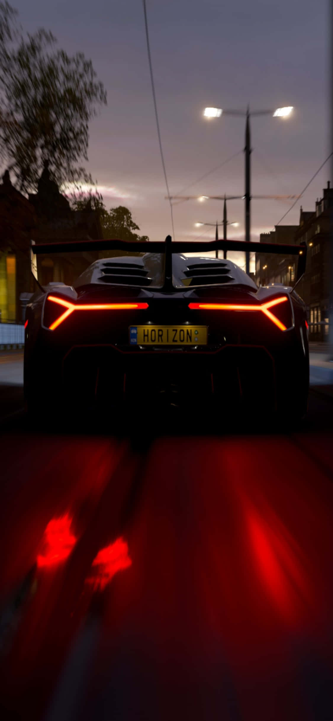 Наслаждайтесь весельем и ultimate гоночным опытом Forza Horizon 4 на вашем iPhone Xs Шпалери