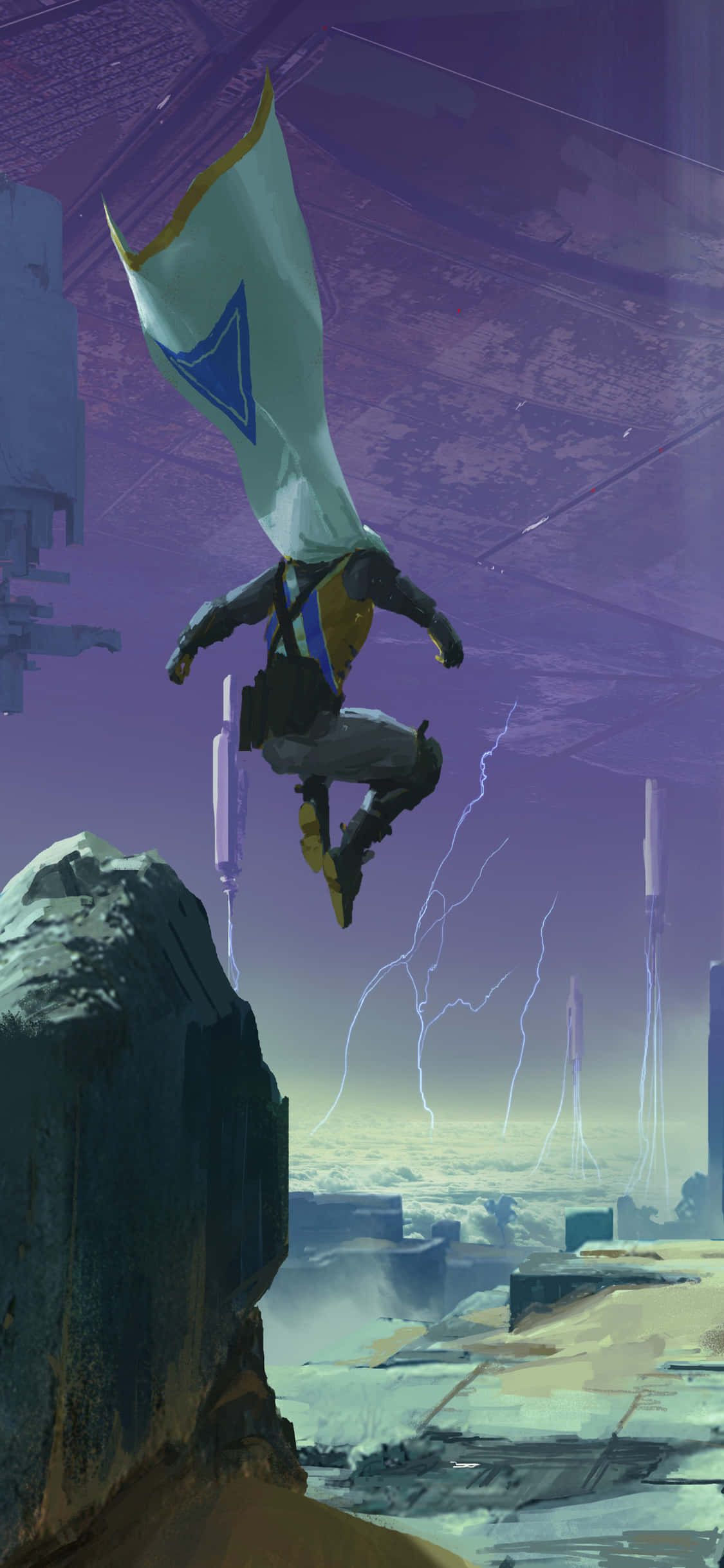 Не пропустите ни мгновения эпического приключения Destiny 2 на вашем iPhone Xs Шпалери