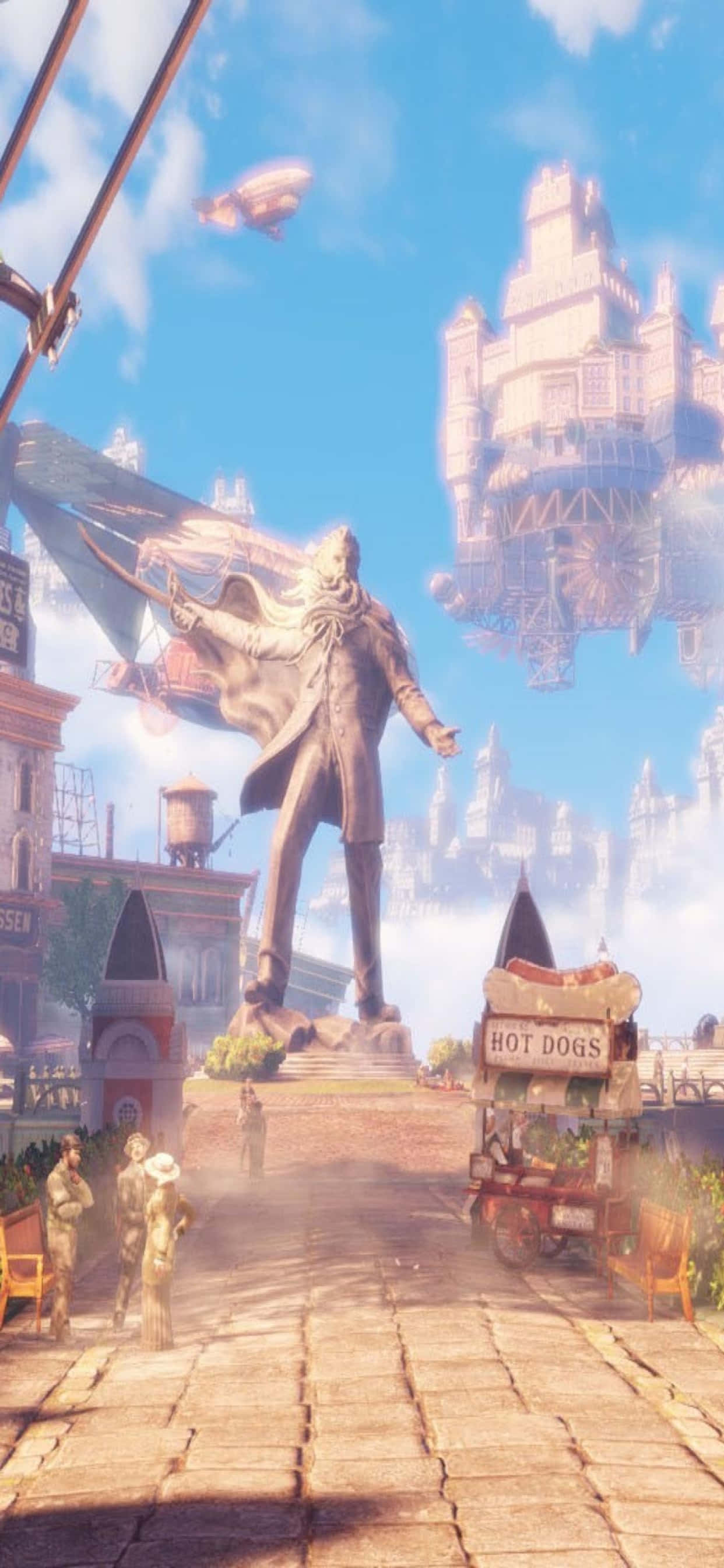 Небесный iPhone Xs Max Bioshock Infinite Фон Шпалери