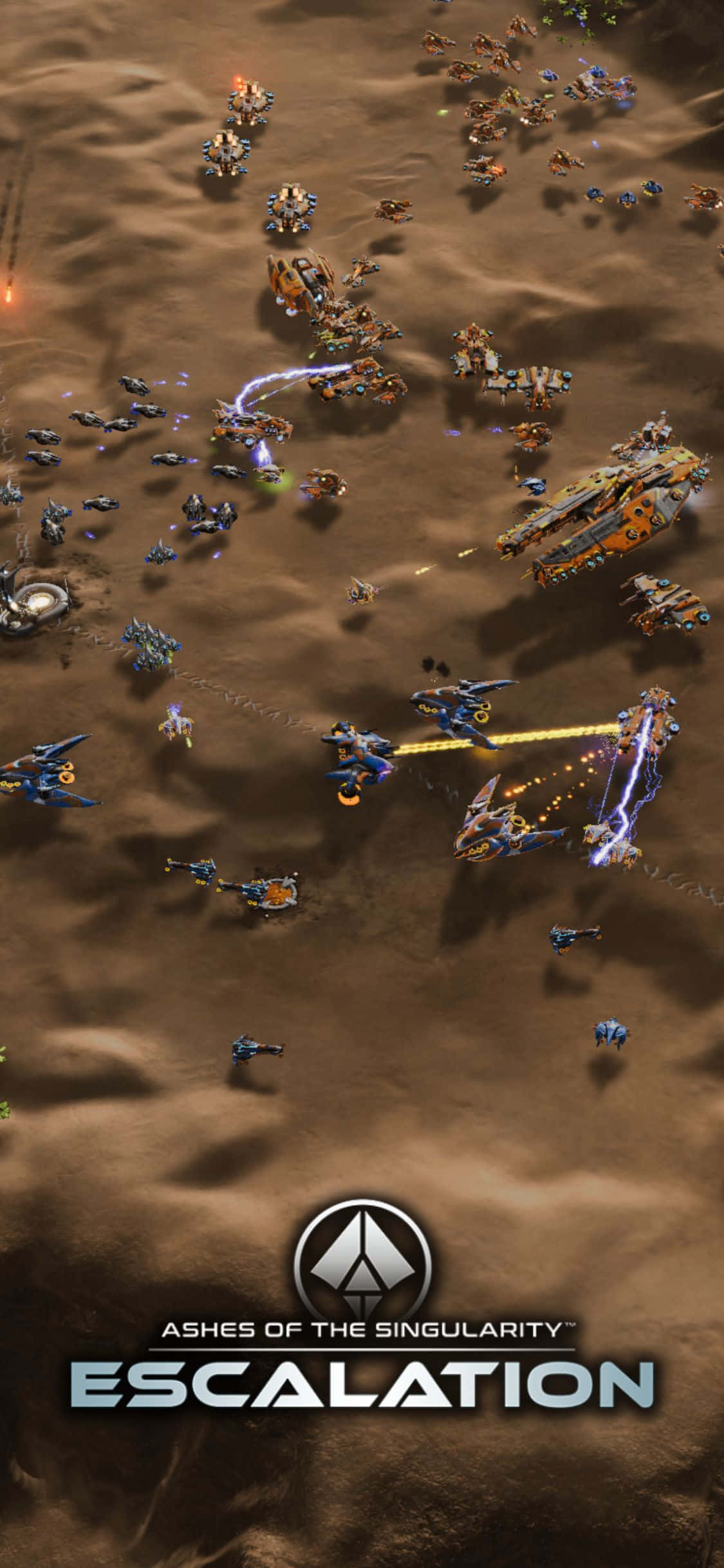 Невероятно деталізованная графика на iPhone X с Ashes of the Singularity Escalation Шпалери