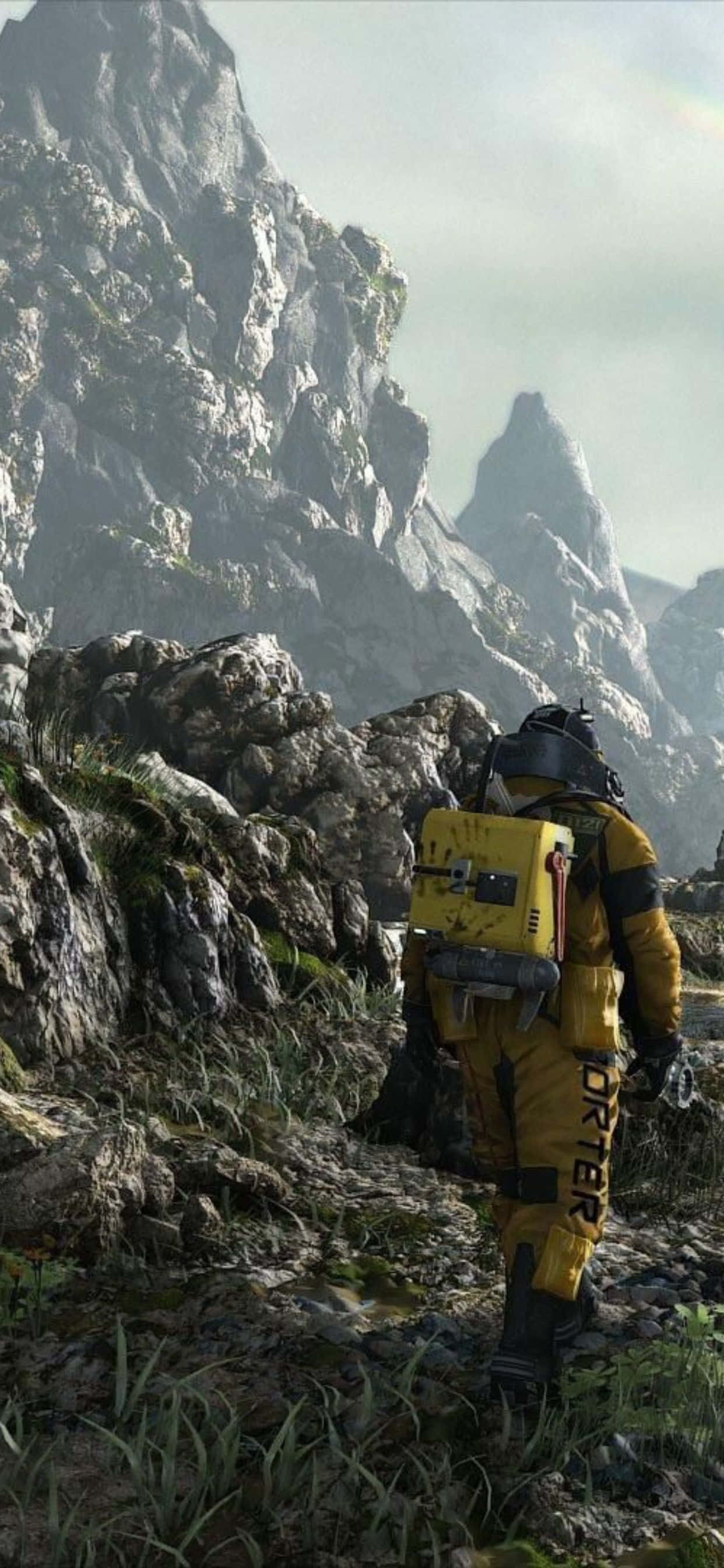 Неземная сила в ваших руках с iPhone Xs Max и Death Stranding Шпалери