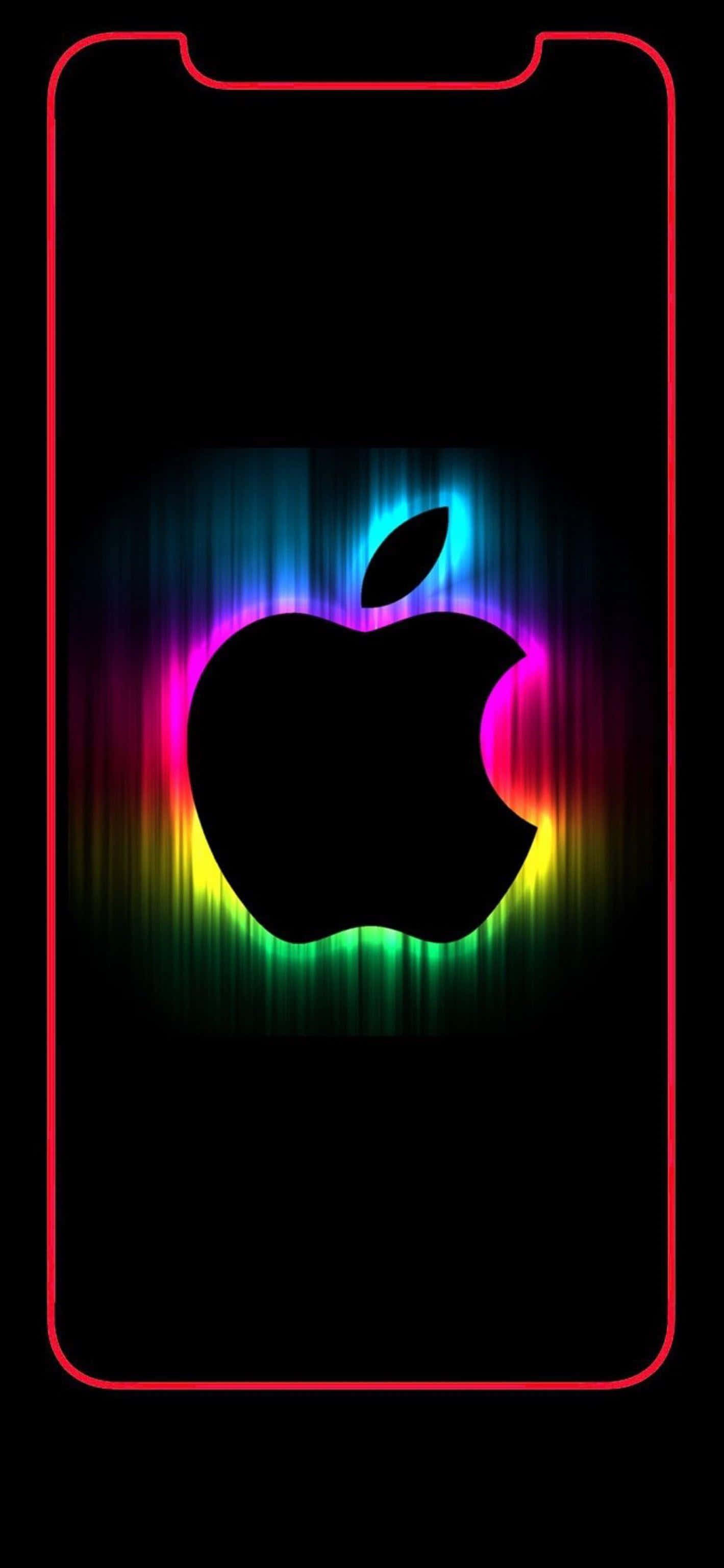 Неоновий веселковий світло неймовірний Apple HD iPhone Шпалери