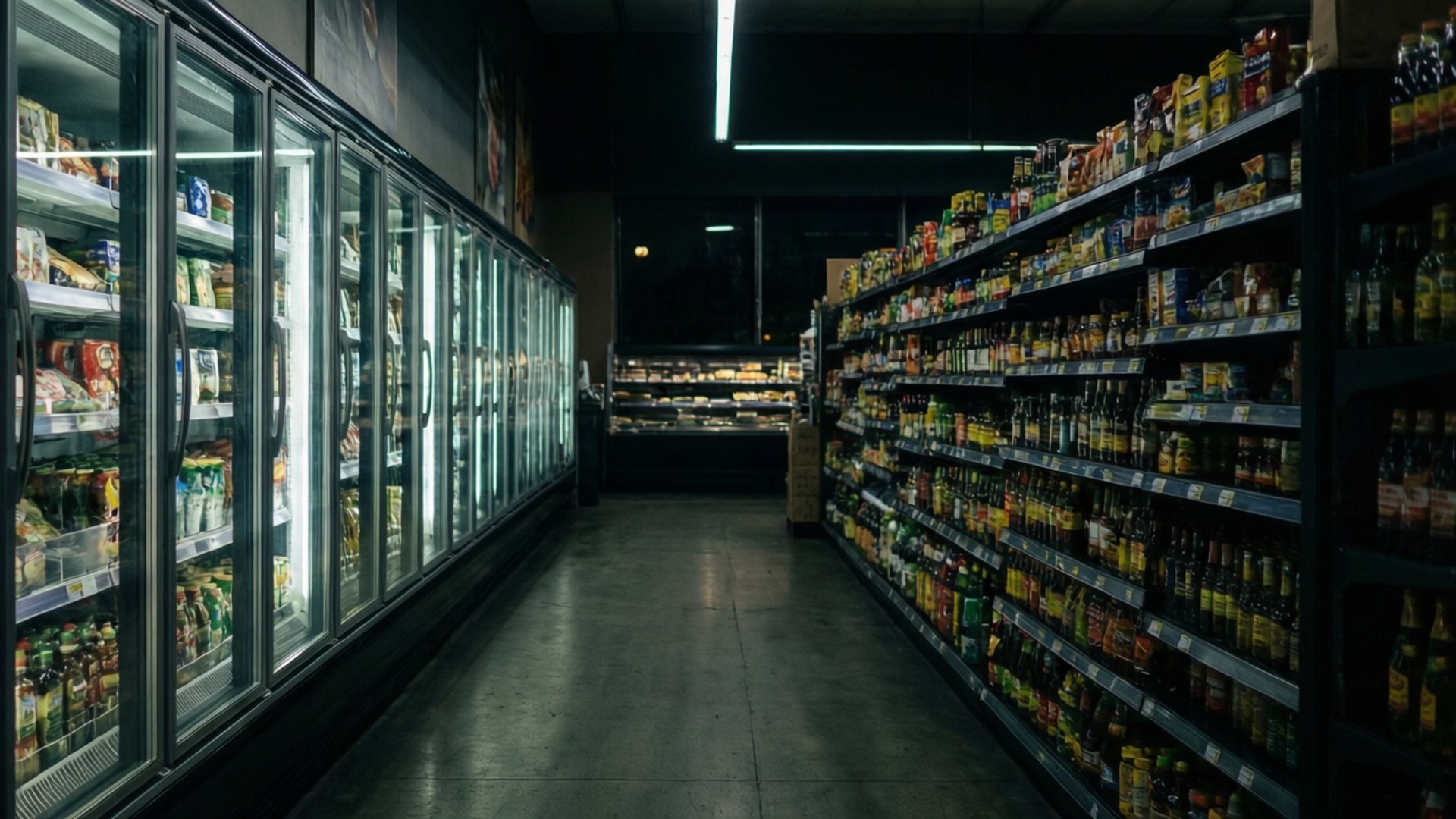 Опівнічний продуктовий ряд Шпалери
