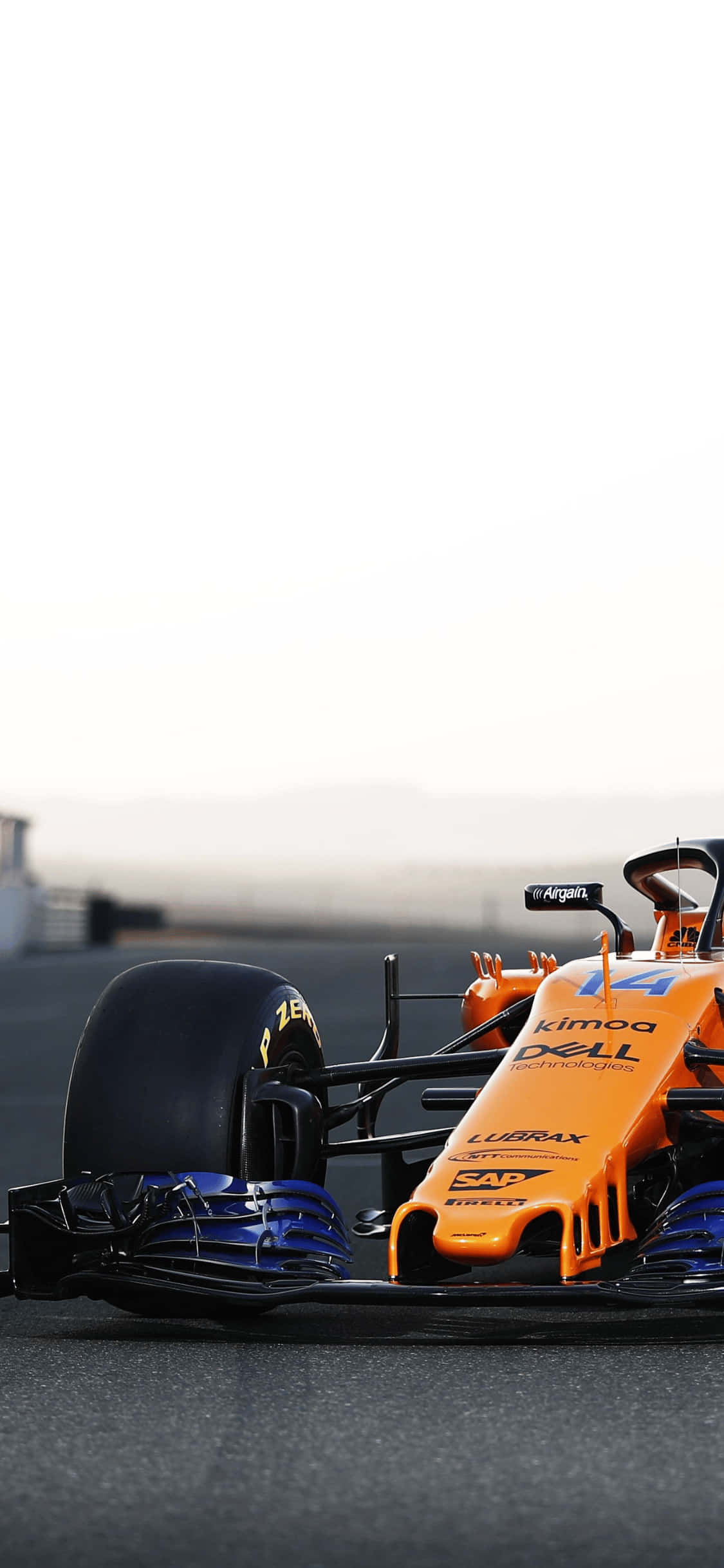 Оранжева F1 iPhone Xs F1 2018 Фон Шпалери