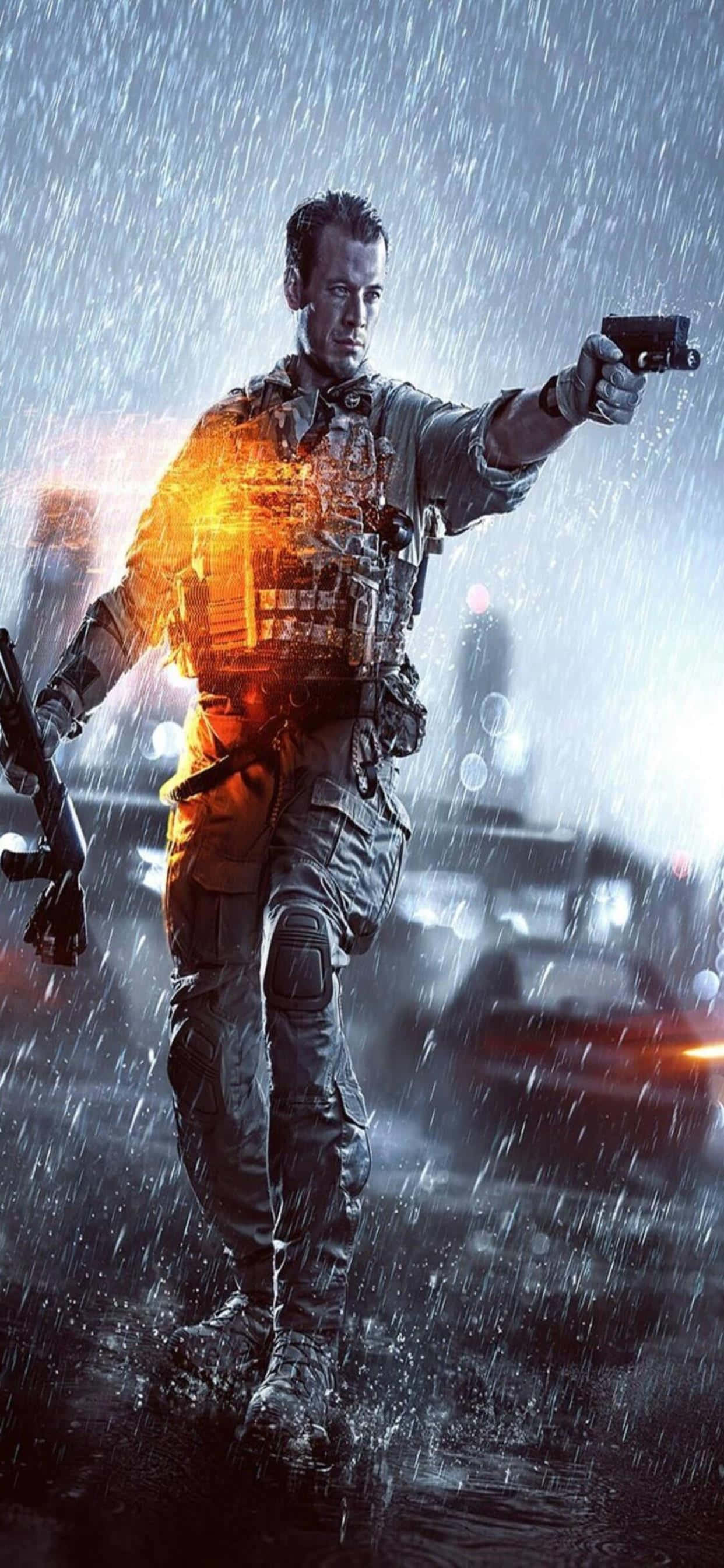 Откройте победу с iPhone Xs Max Battlefield 4 Experience Шпалери