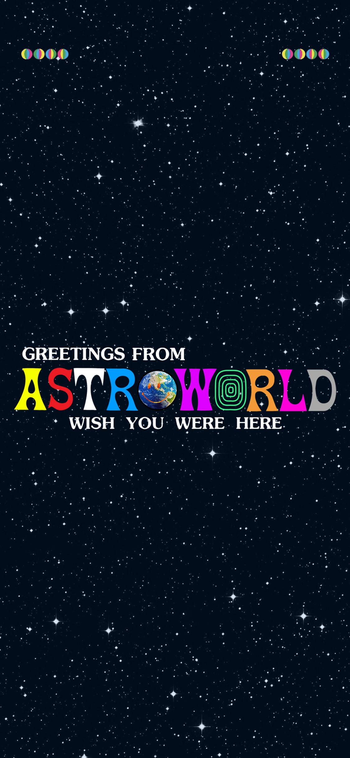 Отпразднуйте выход альбома Travis Scott Astroworld с этим праздничным обоями для iPhone Шпалери