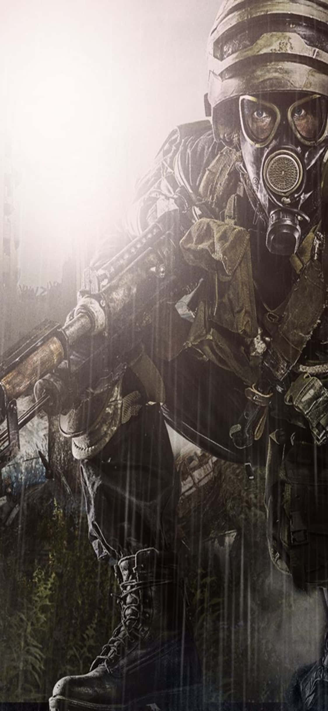 Охота в дождливый день iPhone X Metro Last Light Фон Шпалери