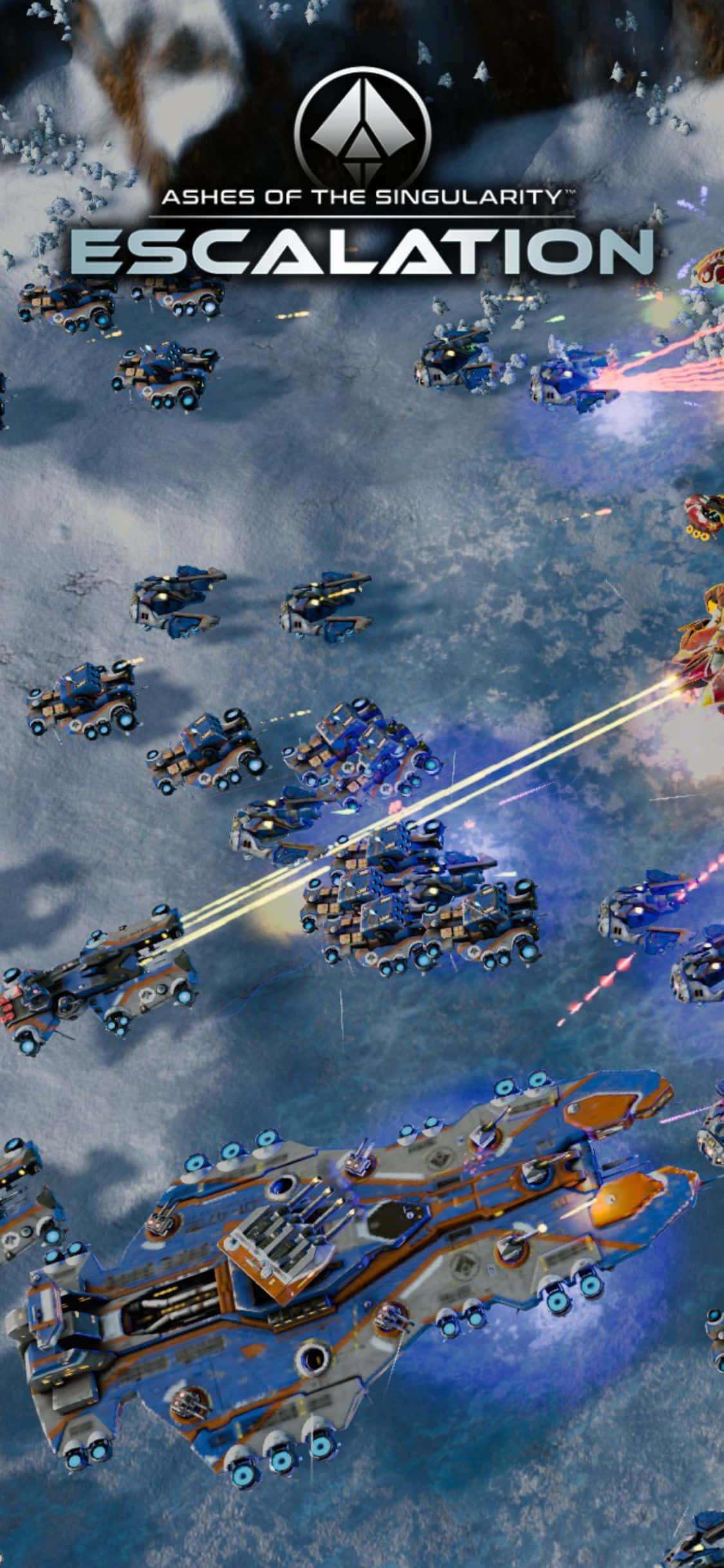 Перевірьте свої стратегіческие навики в Ashes Of The Singularity Escalation на iPhone X Шпалери