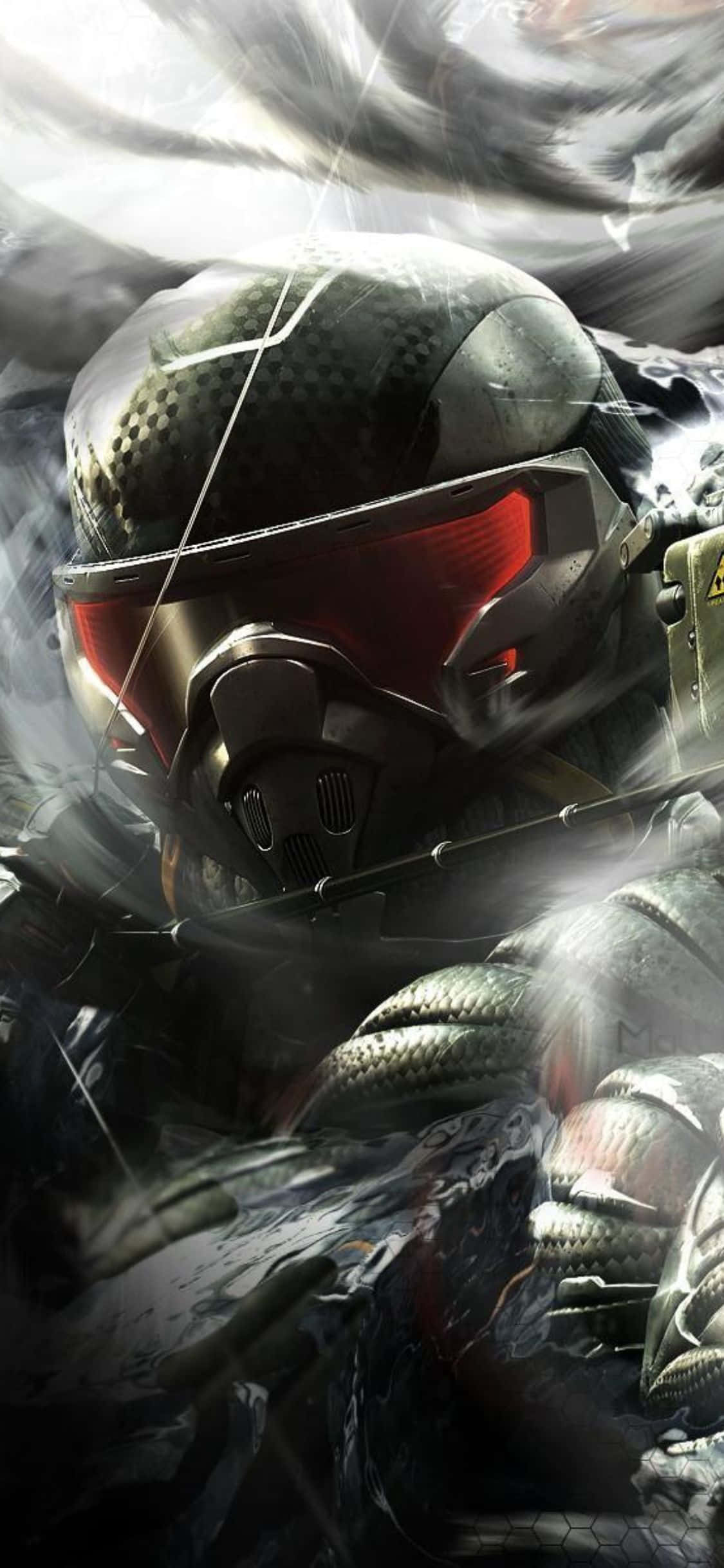 Переживи захватывающее игровое приключение на iPhone X с Crysis 3 Шпалери