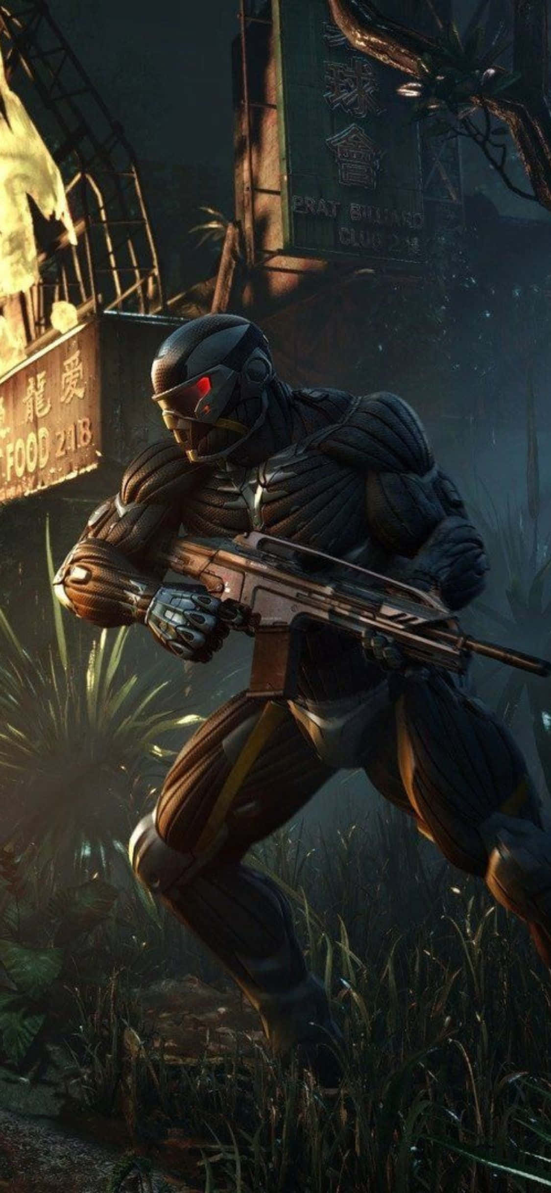 Переживи захватывающее приключение на своем iPhone X с Crysis 3 Шпалери