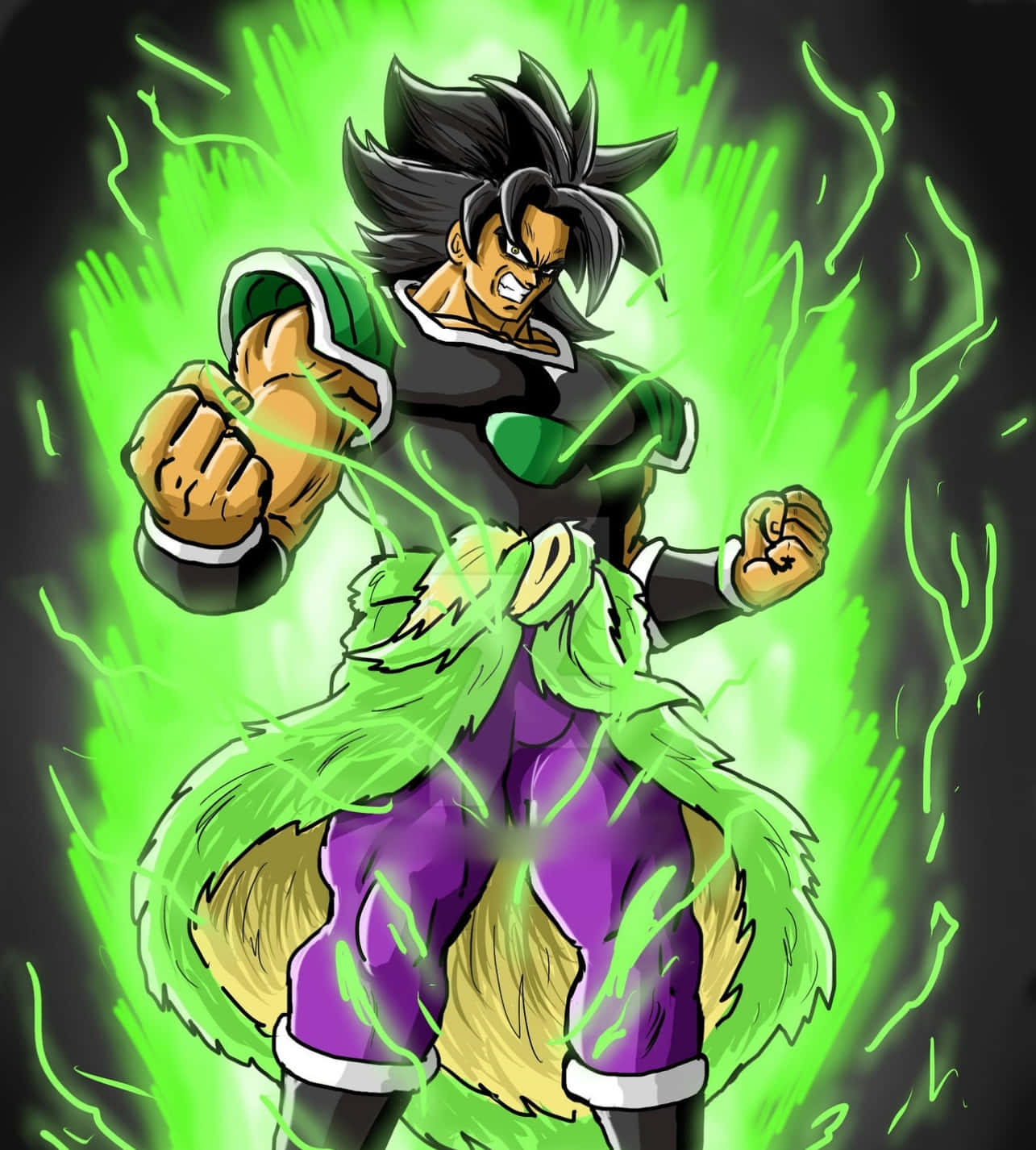 Переживите епическую битву Dragon Ball Super Broly Шпалери