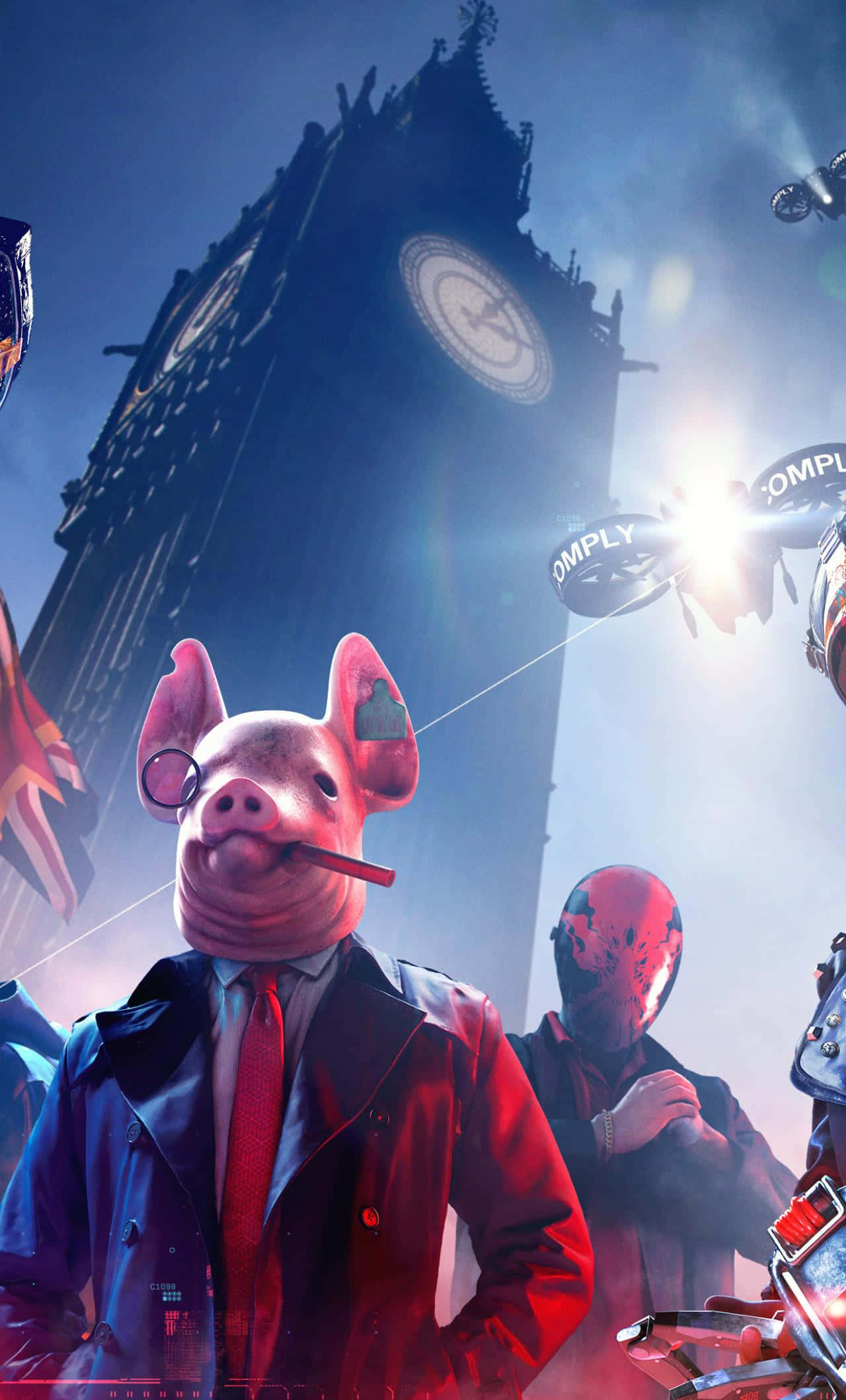 Персонажи Watch Dogs для iPhone Шпалери