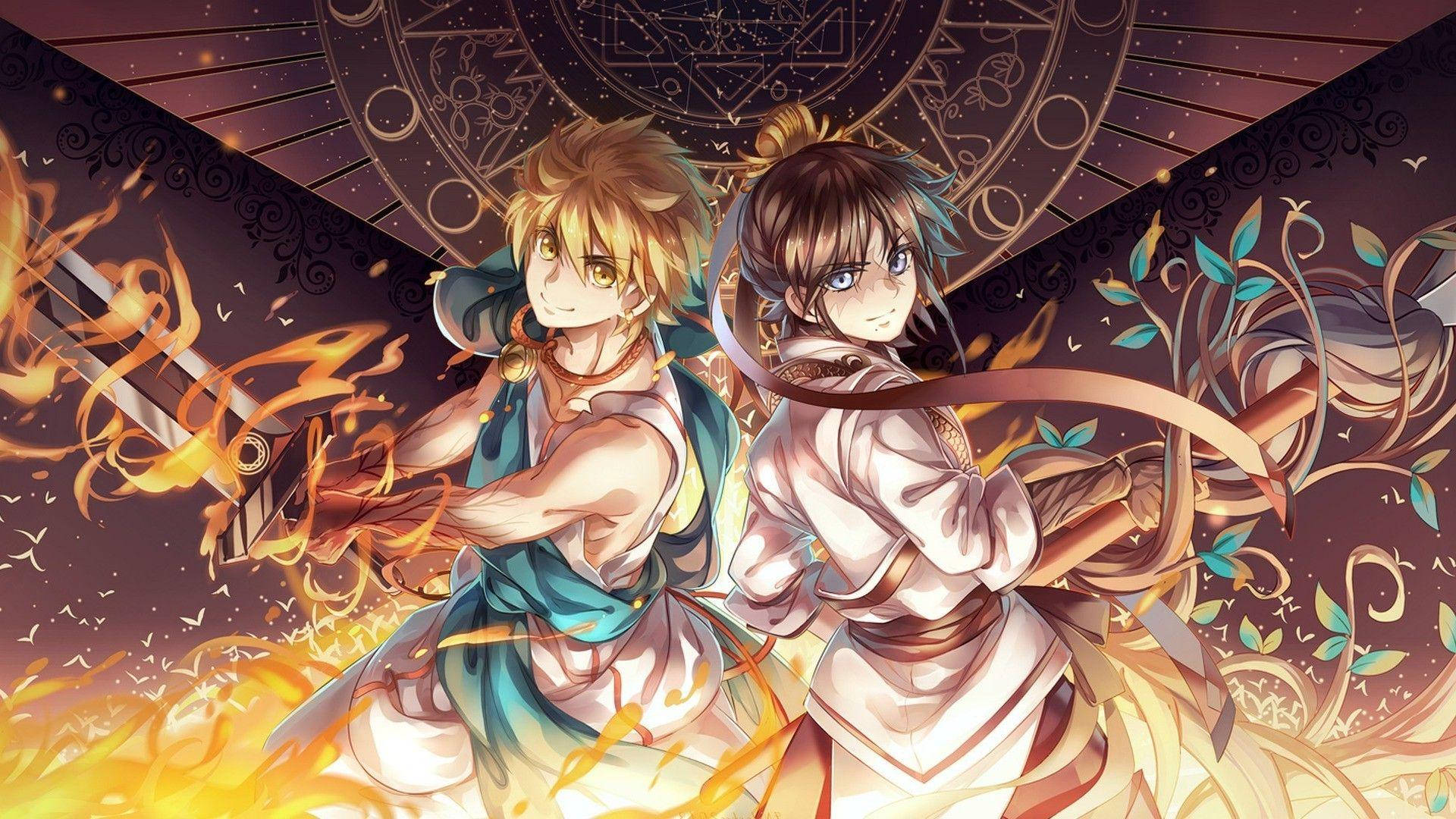 Персонажі аніме Magi Шпалери