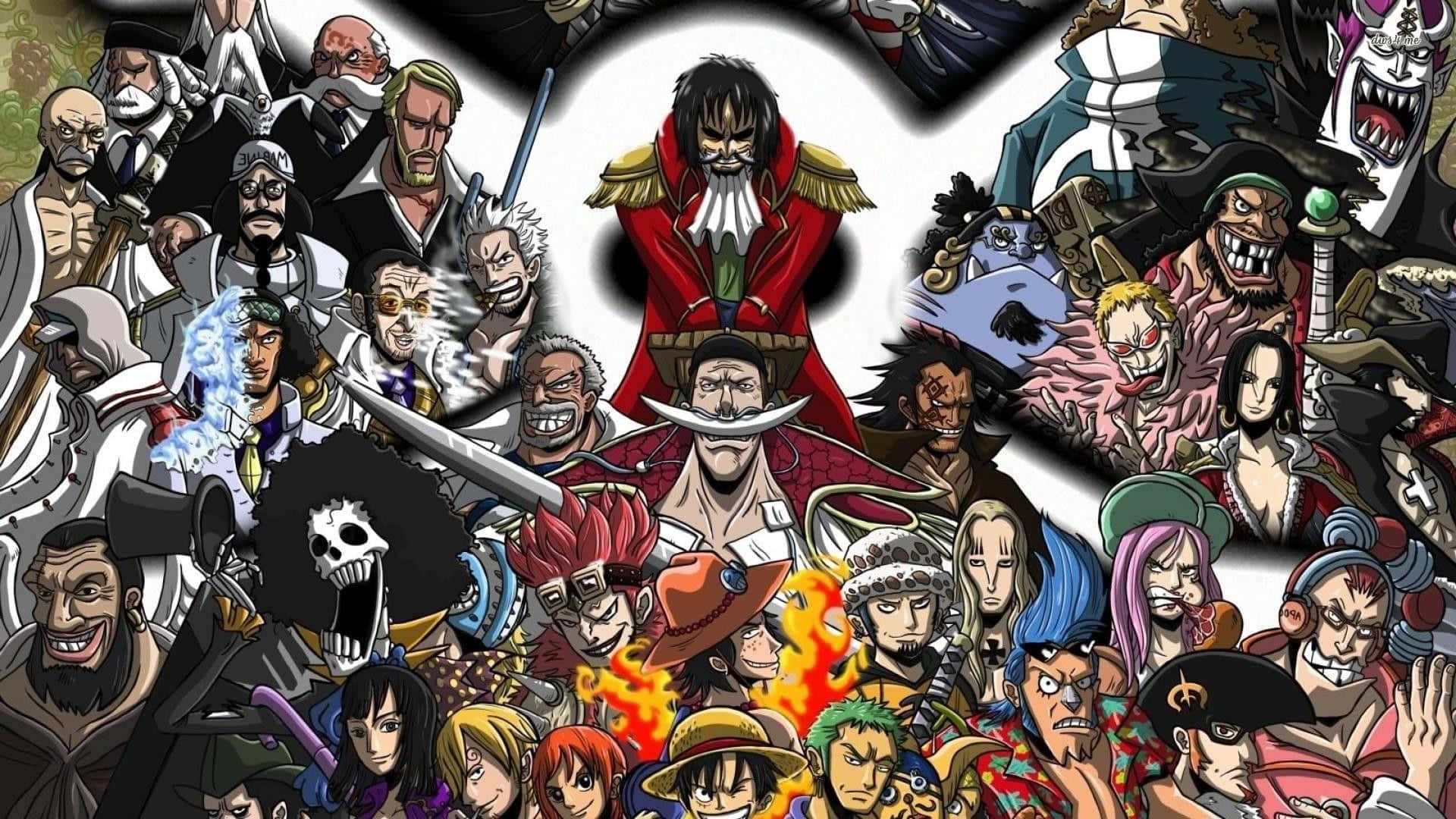 Пираты Белоуса из One Piece Шпалери