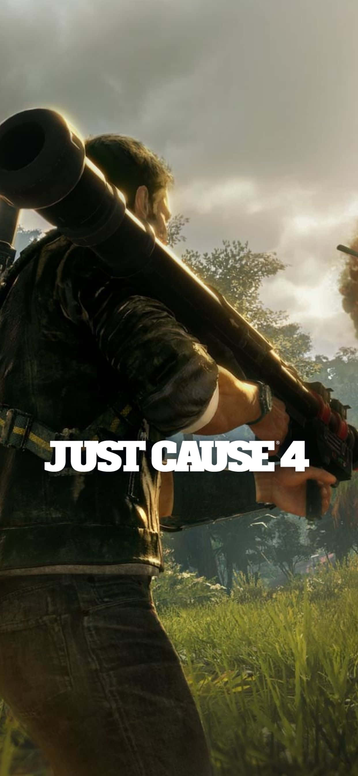 Исследуй наполненный экшеном мир Just Cause 4 на своем iPhone Xs Max Шпалери