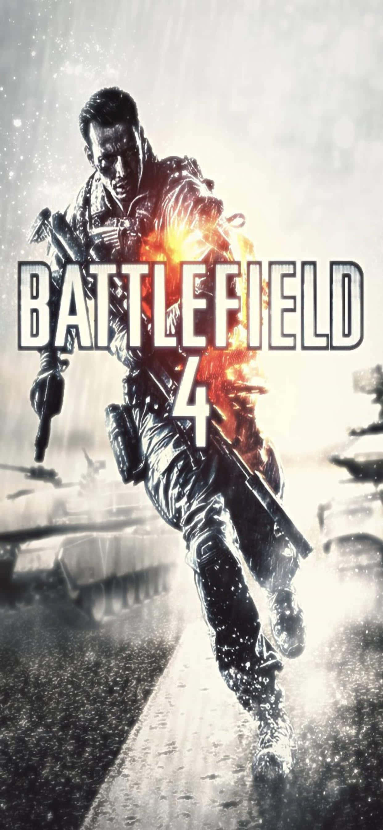 Погрузитесь в экшн с Battlefield 4 на iPhone Xs Max Шпалери