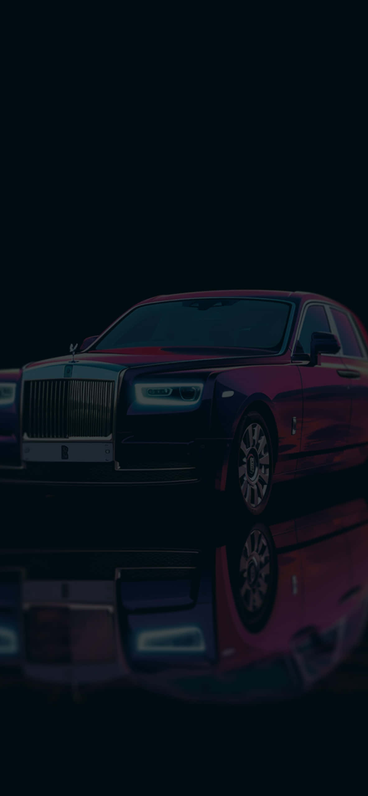 Подпись: Роскошь в движении — Rolls Royce Phantom Шпалери