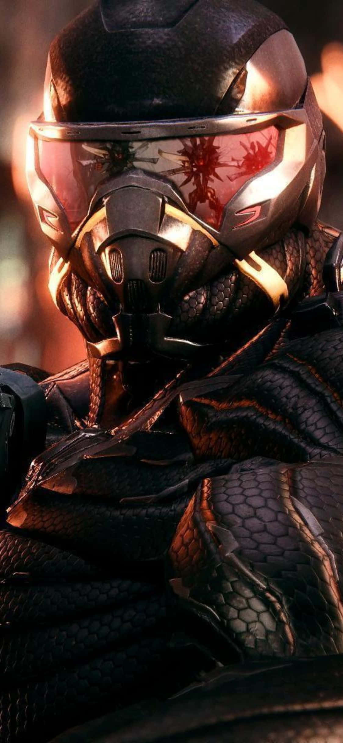Покажи iPhone X, играющий в Crysis 3 Шпалери