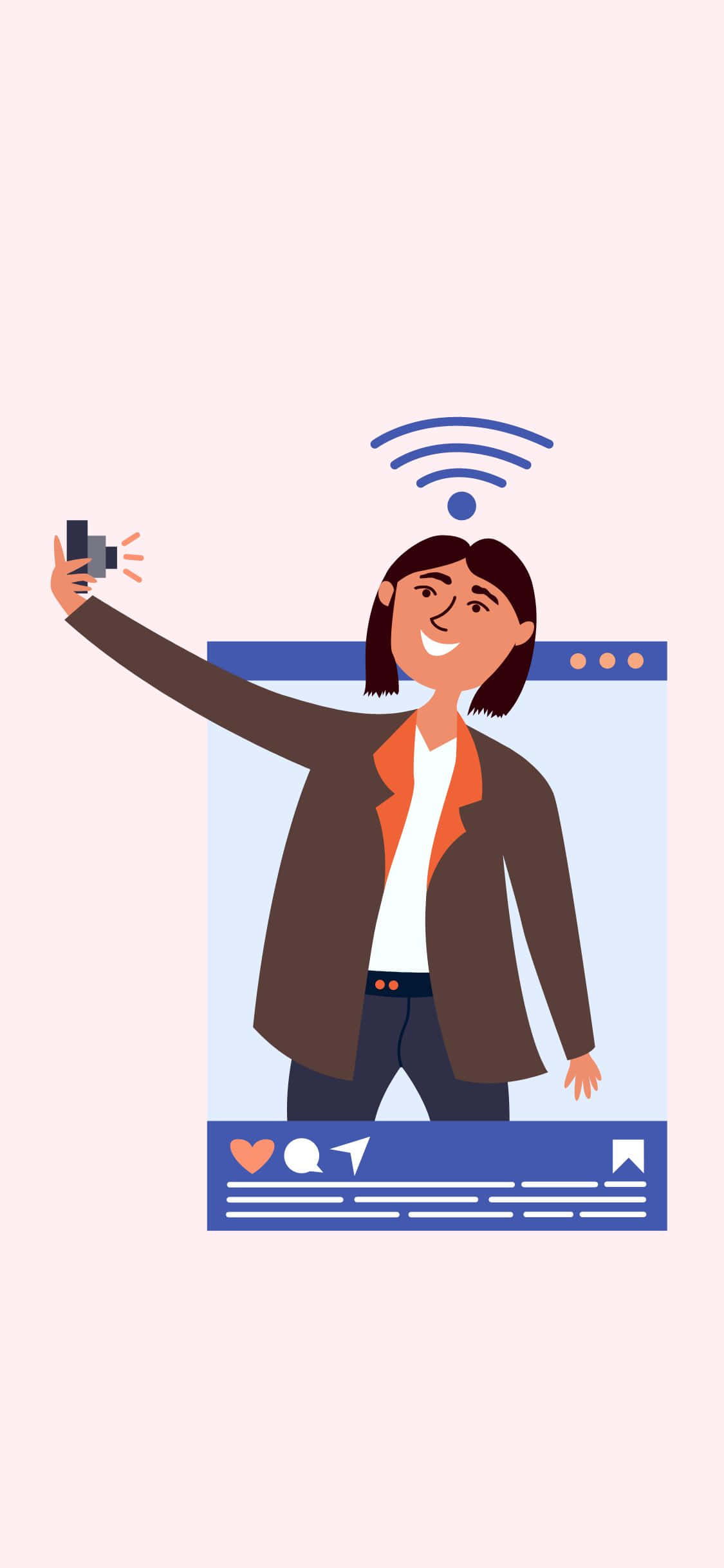 Покажите свой новый iPhone X с Social Шпалери