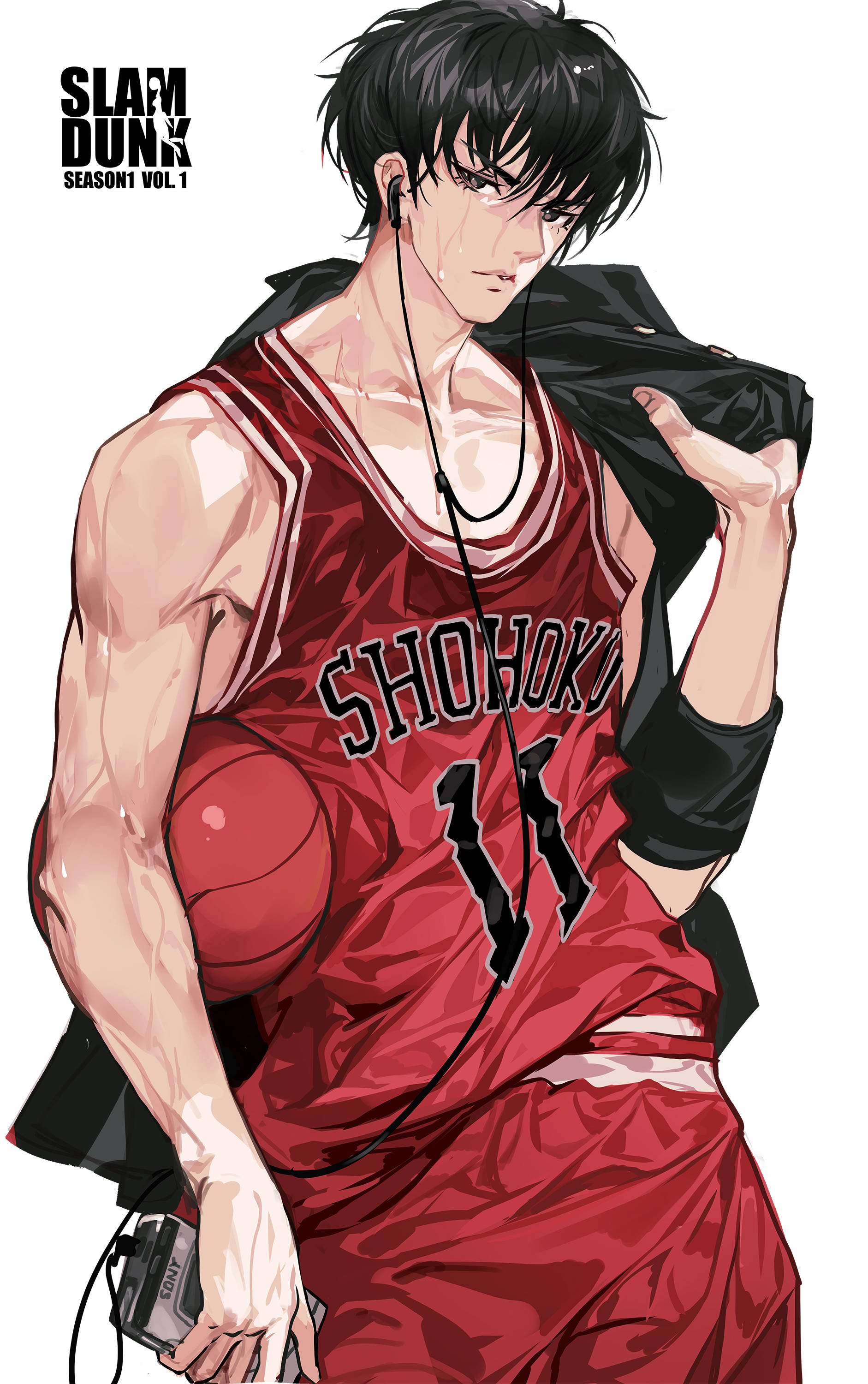Slam Dunk: портрет Рукавы Шпалери
