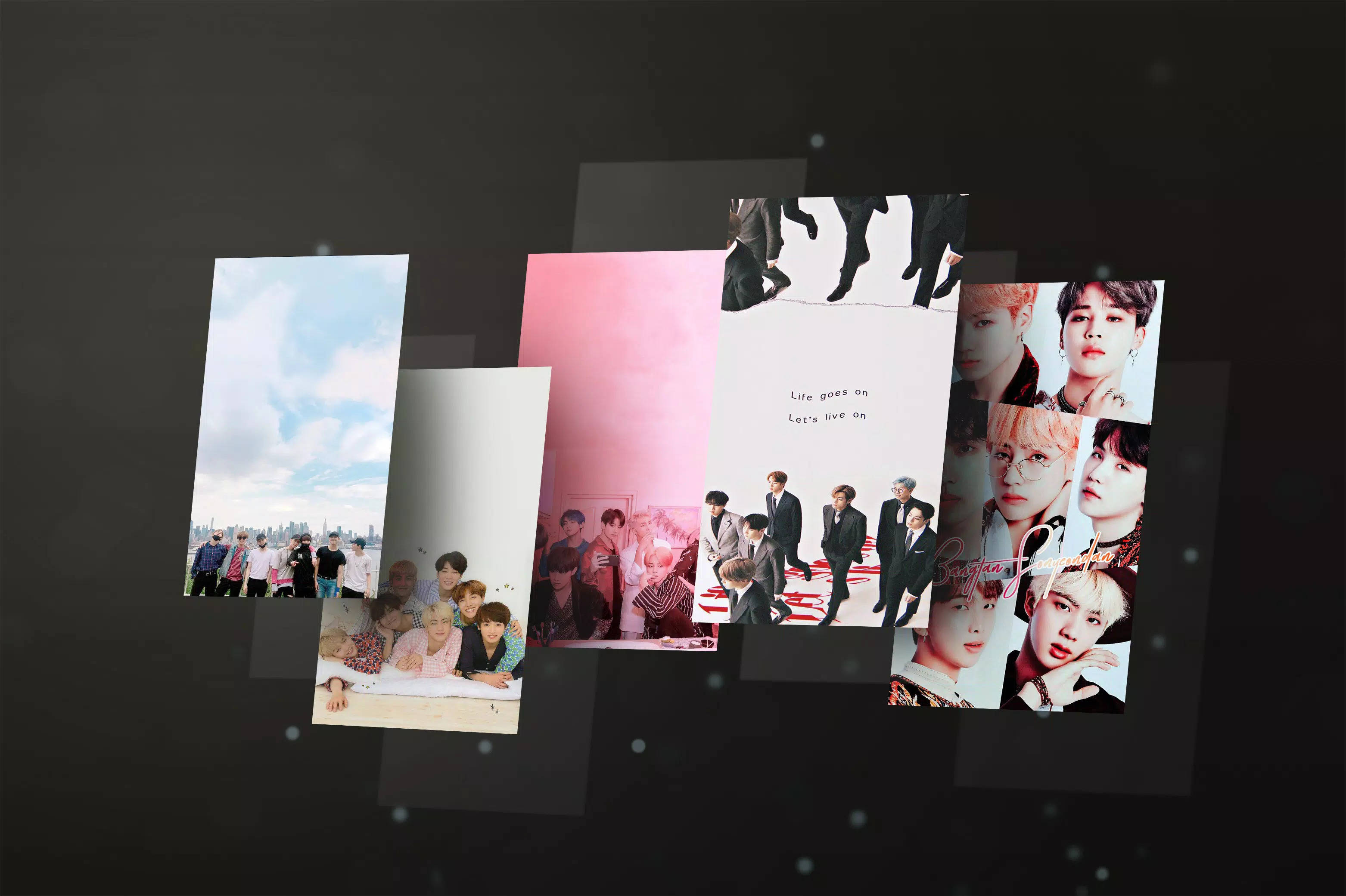 Портретні зображення BTS Life Goes On Шпалери