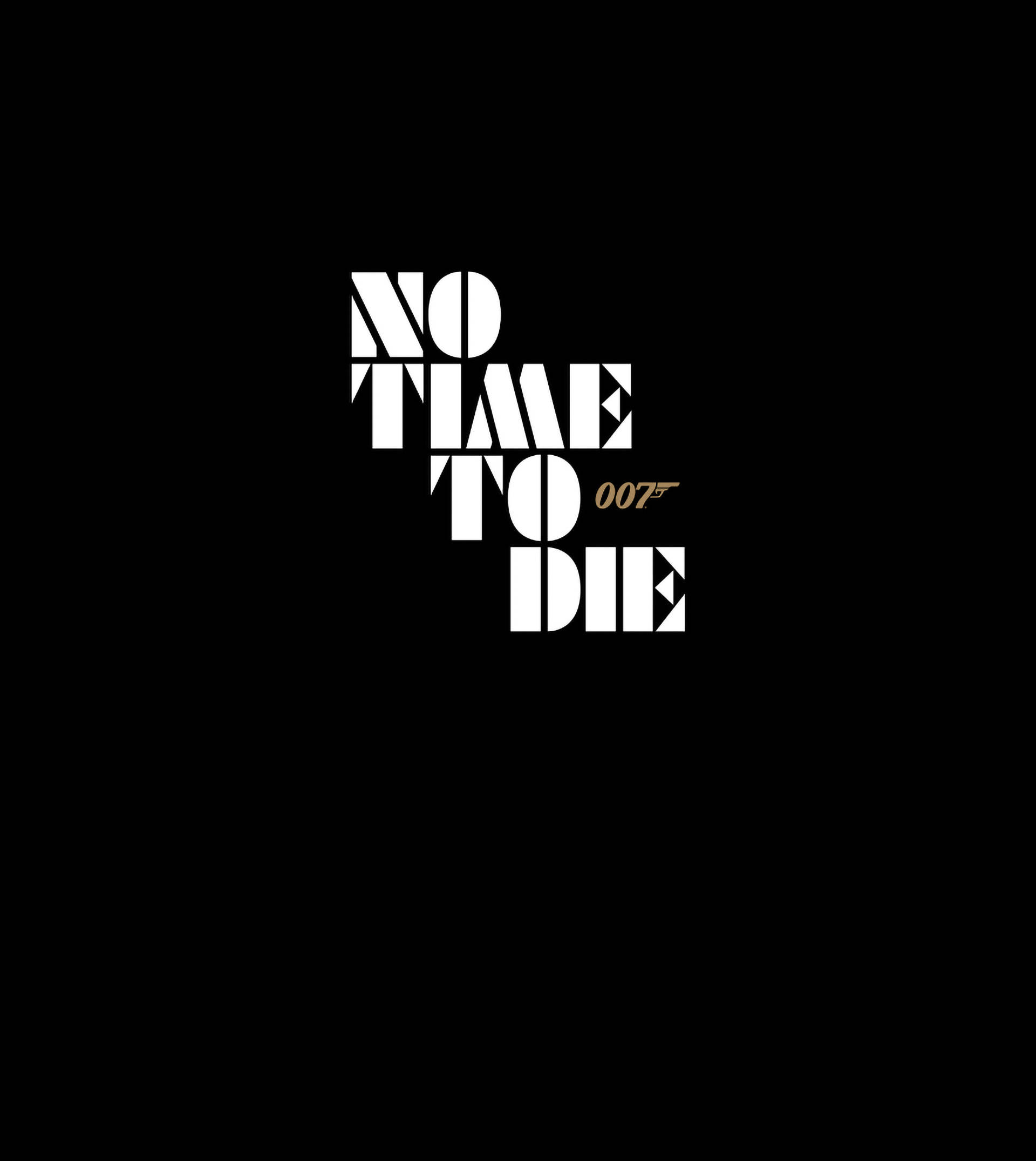 No Time To Die в черном постере Шпалери