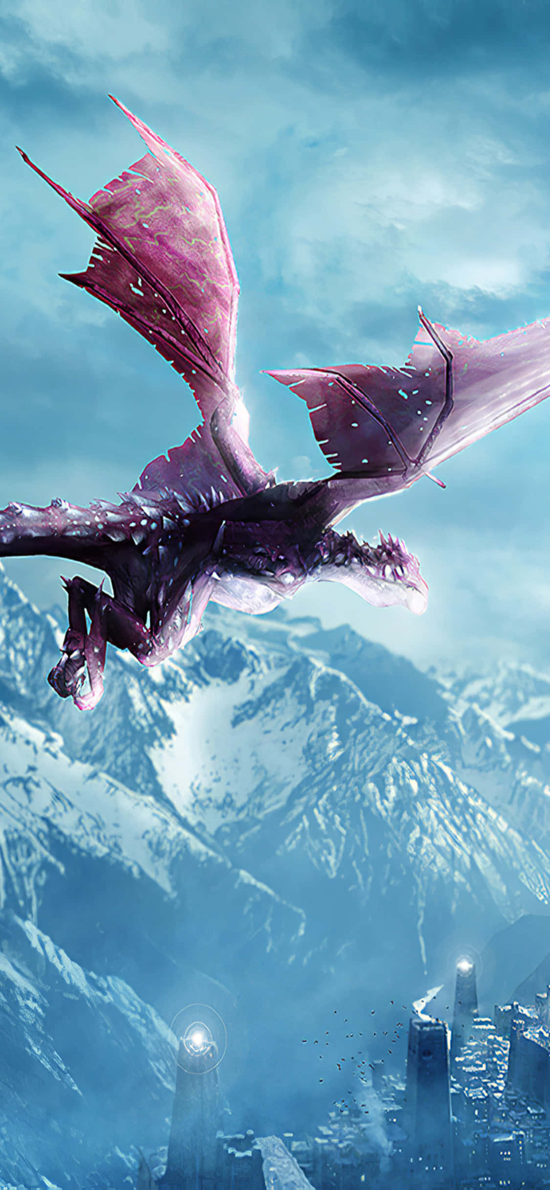 Потрясающий фон Dragon Age Inquisition на iPhone XS Шпалери