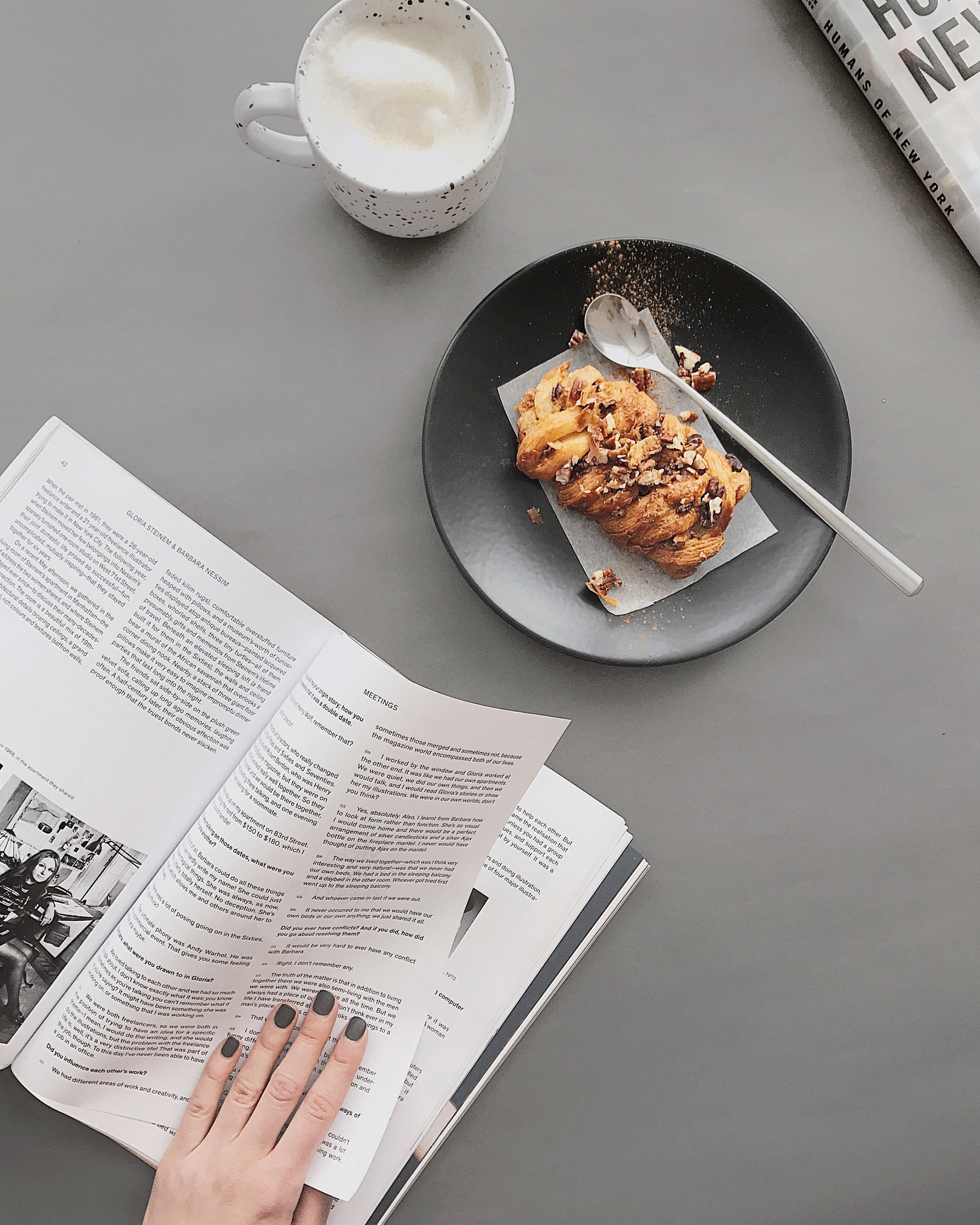 Преппи естетика книги і випічки Шпалери