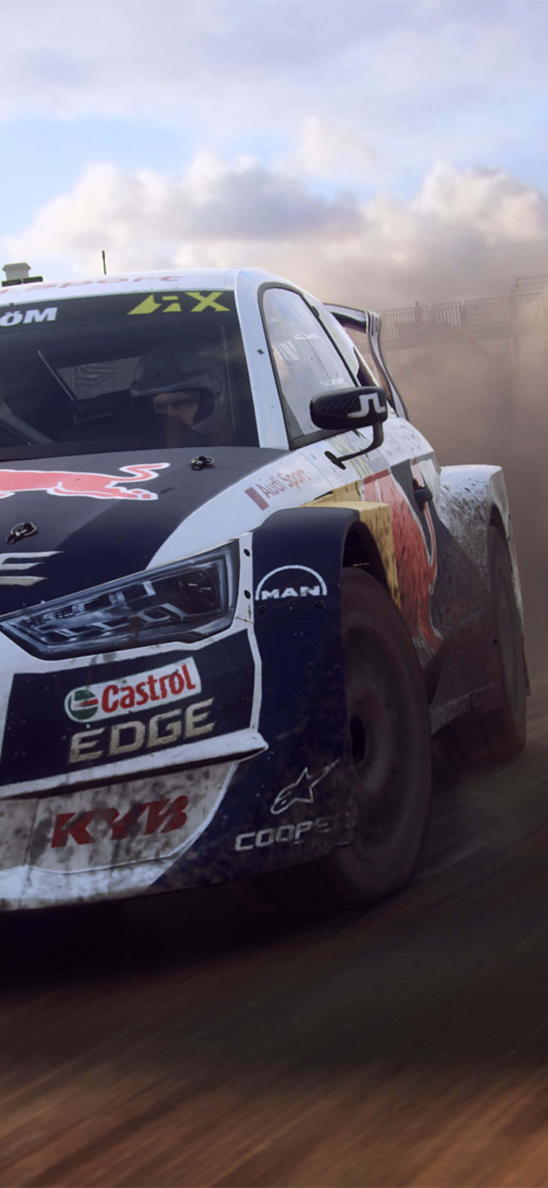 Приготовьтесь к диким поездкам Dirt Rally с iPhone Xs Шпалери