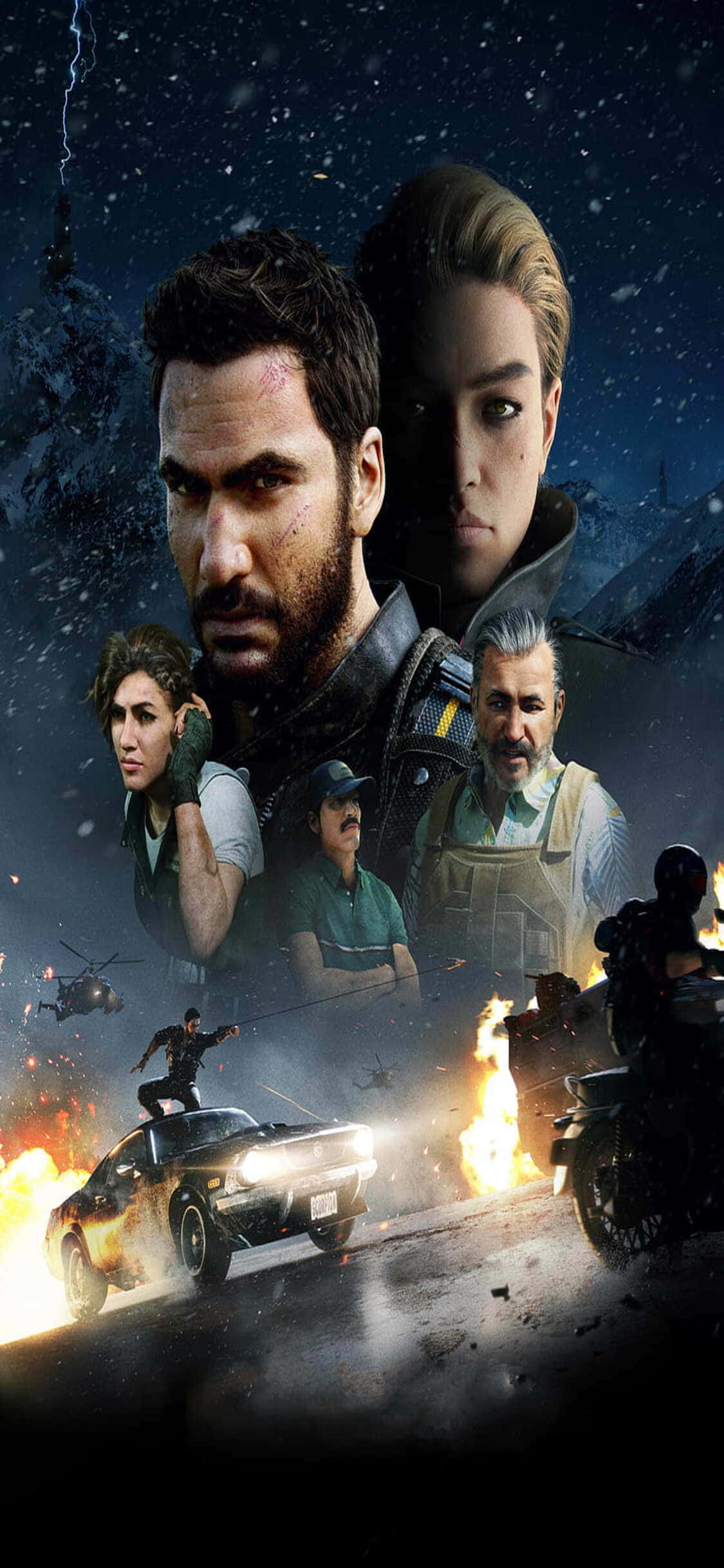 Готовьтесь к действию с iPhone X и Just Cause 4 Шпалери