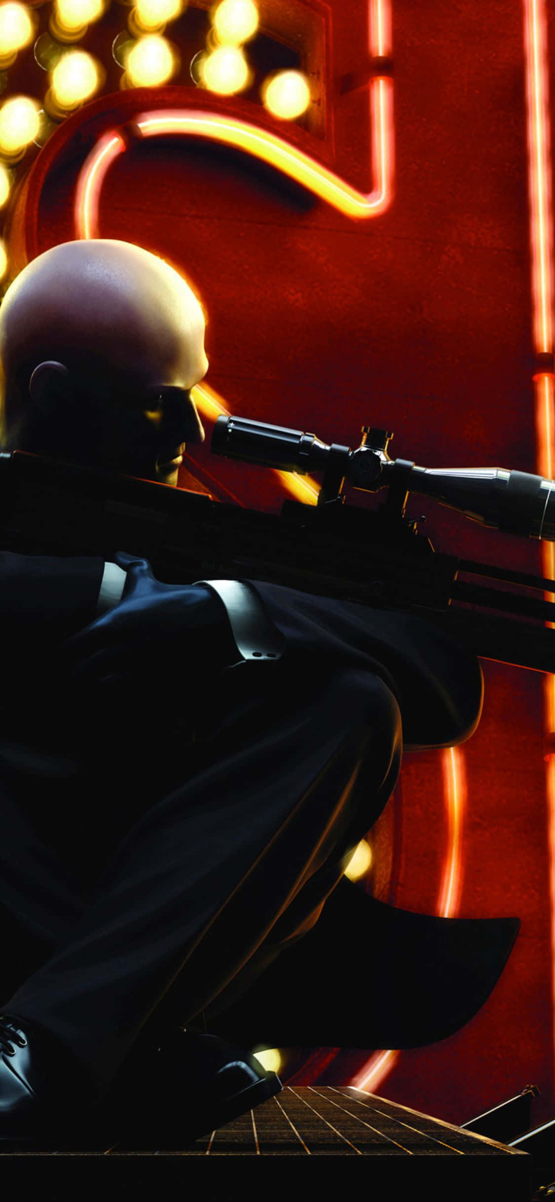 Принимайте контракты стильно с iPhone X и Hitman Absolution. Шпалери