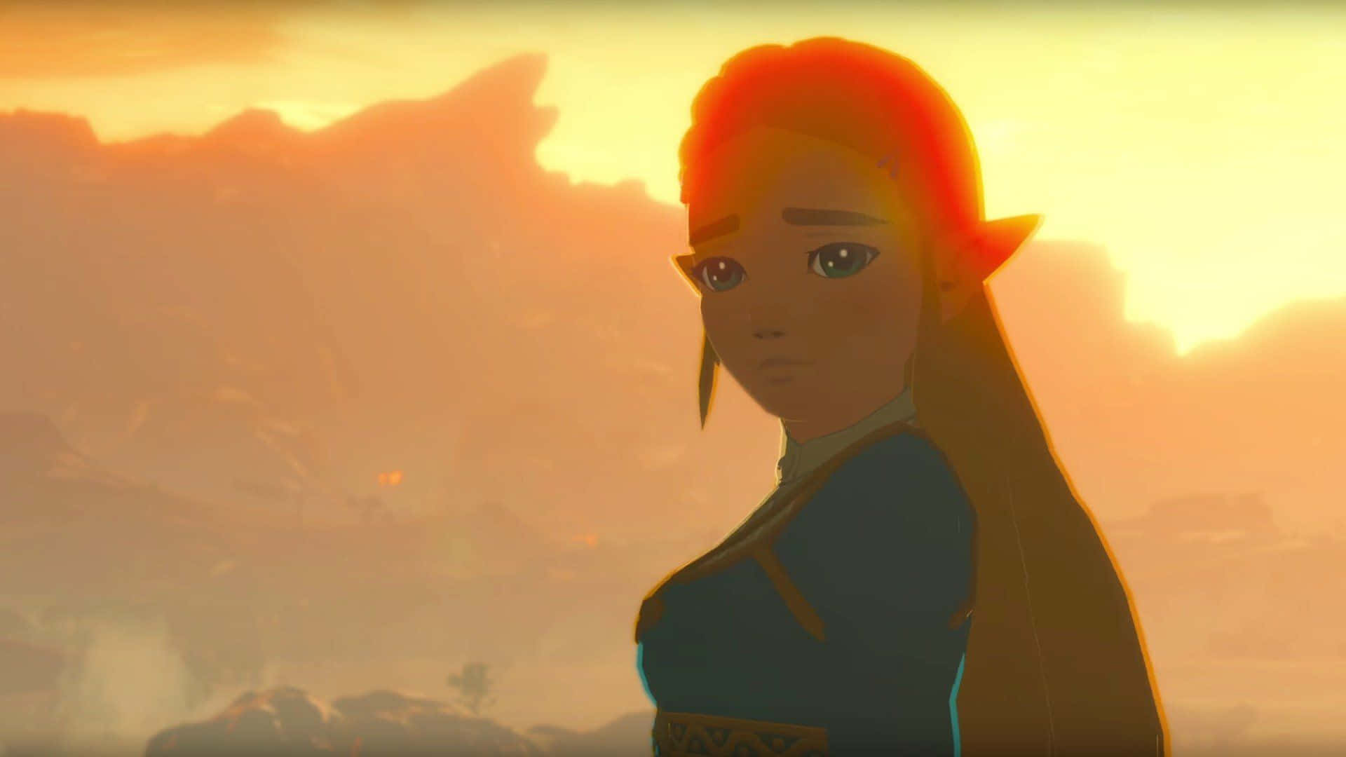 Принцеса Зельда BOTW сумний погляд Шпалери