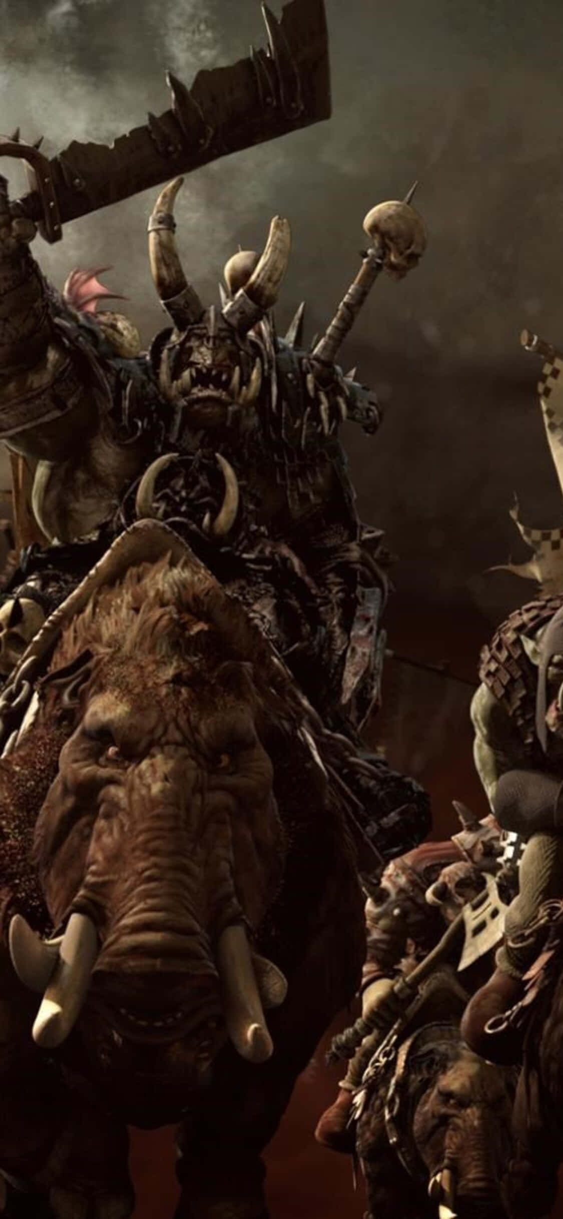 Присоединяйтесь к Эпической Битве в Total War: Warhammer для iPhone X Шпалери
