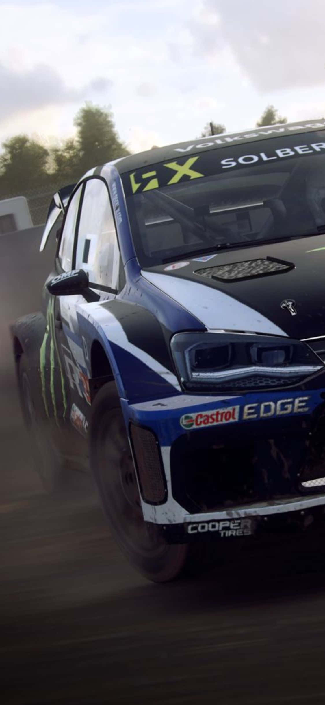 Проложите путь к победе с iPhone Xs Dirt Rally Шпалери