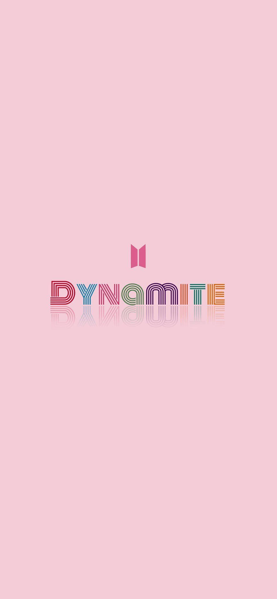 Простий рожевий логотип BTS Dynamite