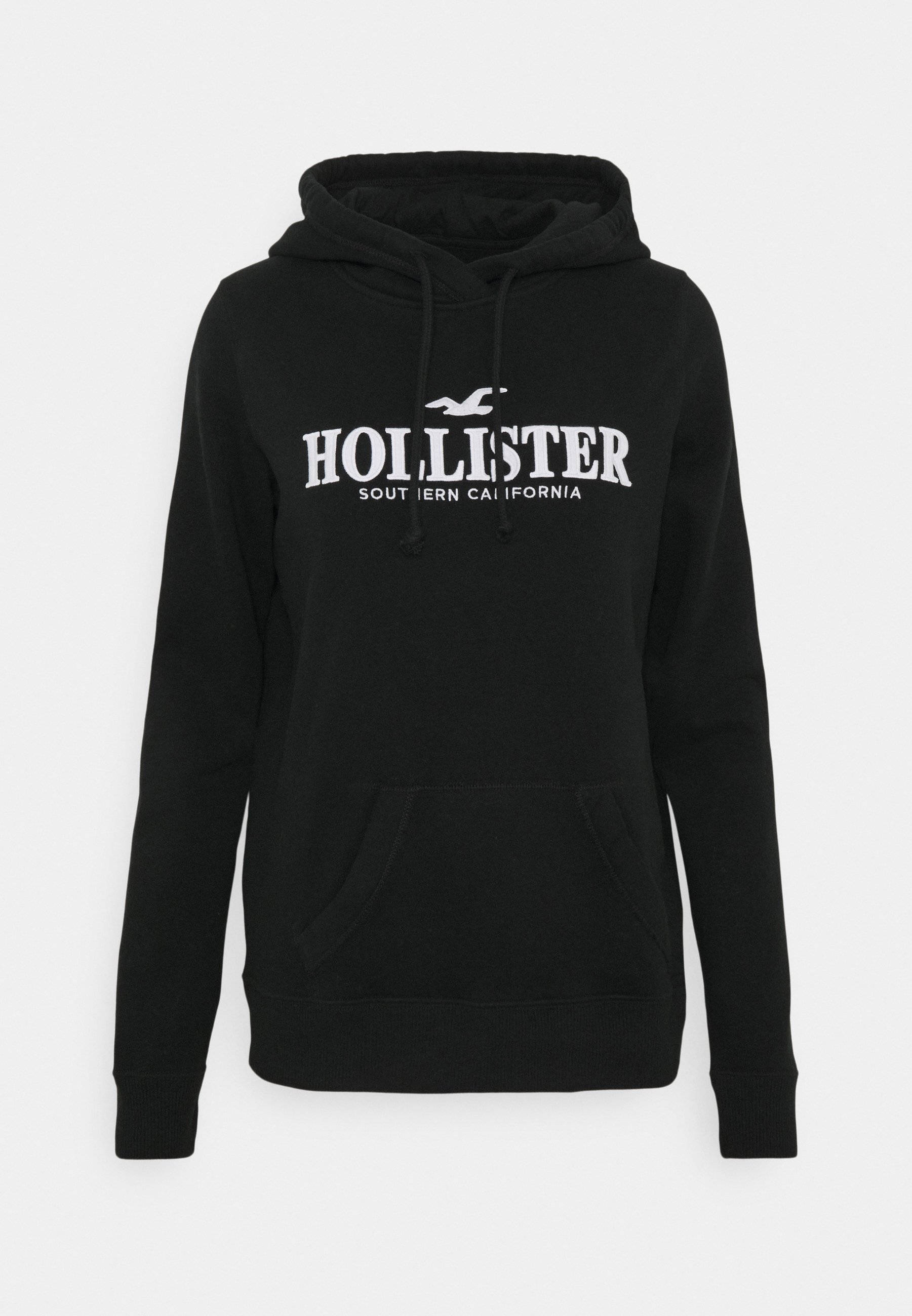 Раскрой свой уличный стиль с чёрной худи-курткой Hollister Шпалери