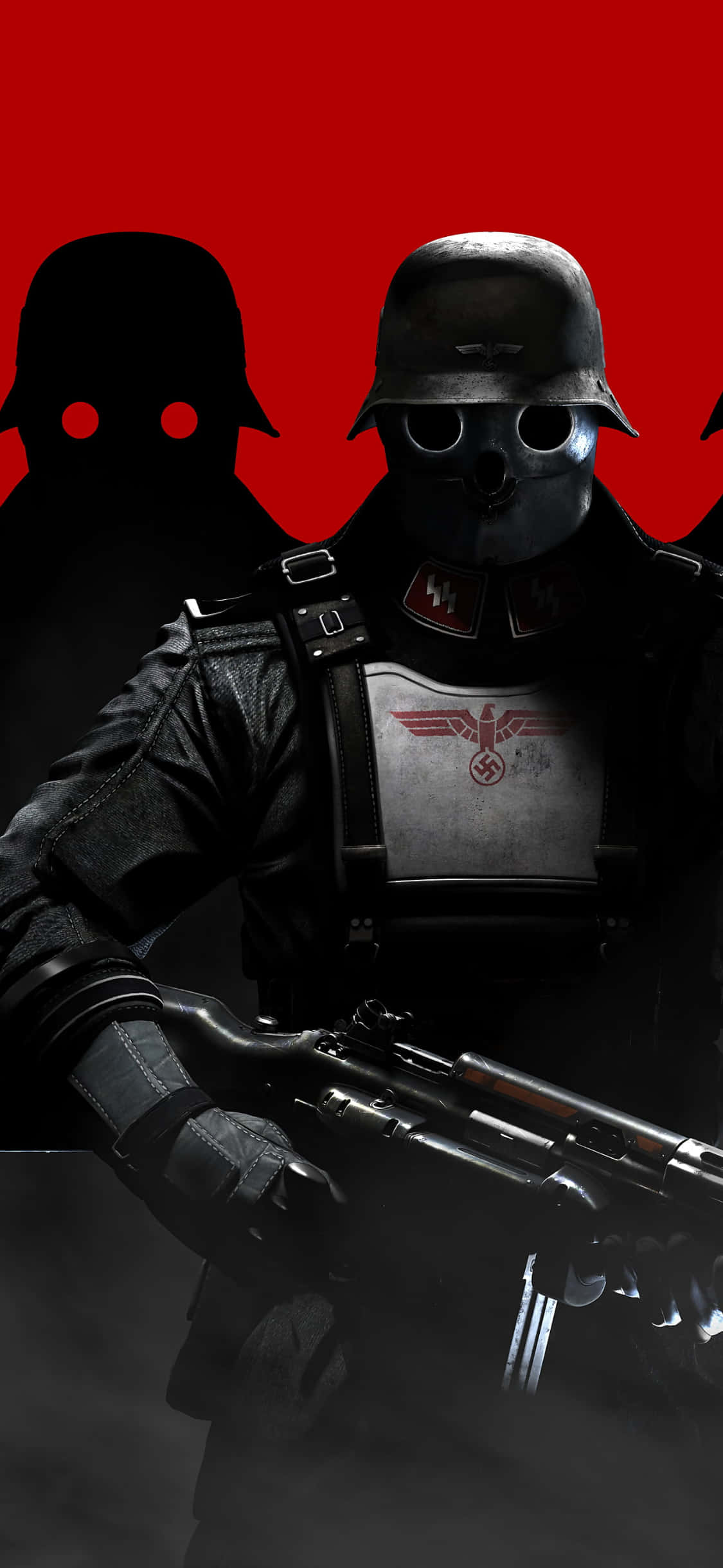 Раскройте мощь iPhone Xs в Wolfenstein II Шпалери