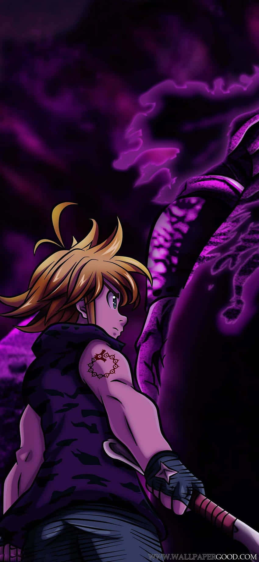 Раскройте тайну грешников с iPhone Seven Deadly Sins. Шпалери