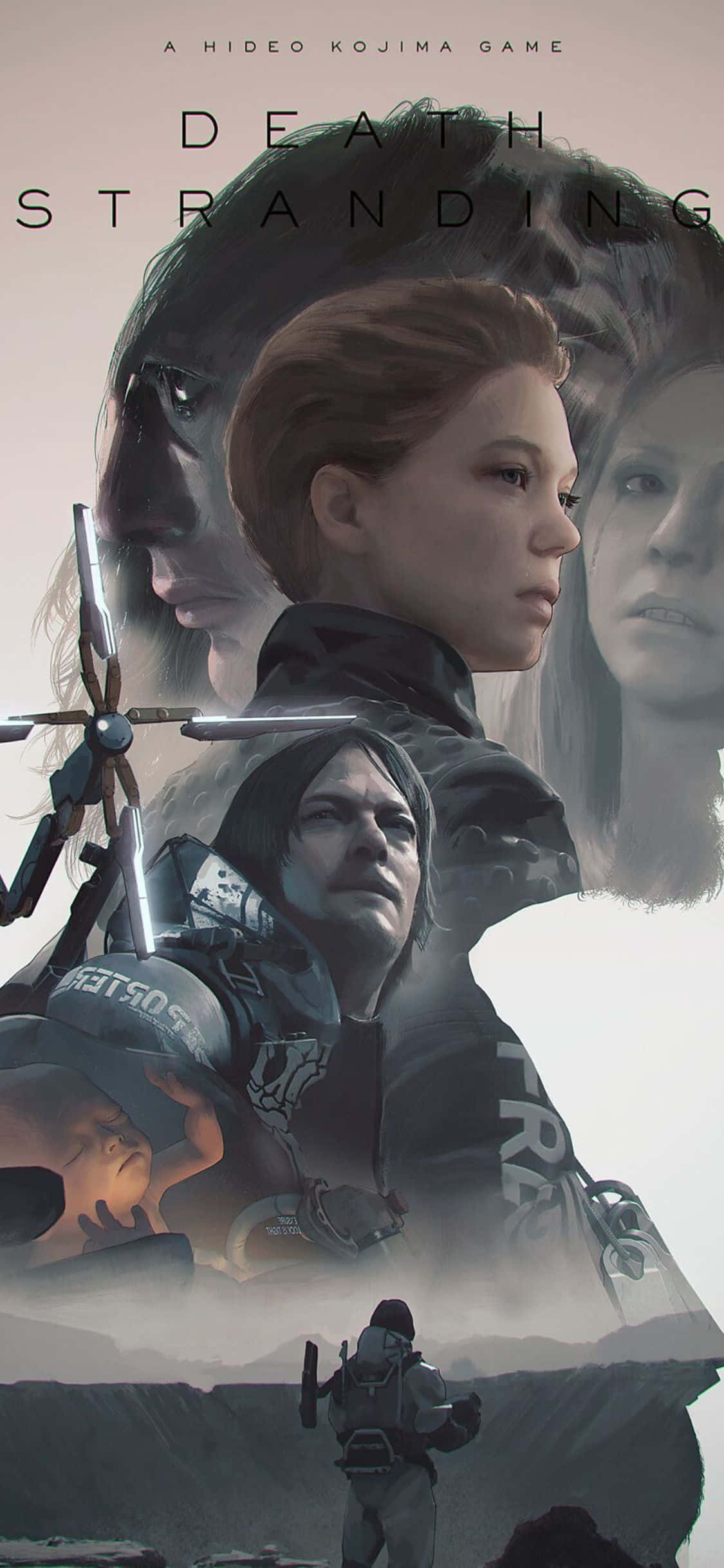Раскройте тайны Death Stranding на вашем iPhone X Шпалери